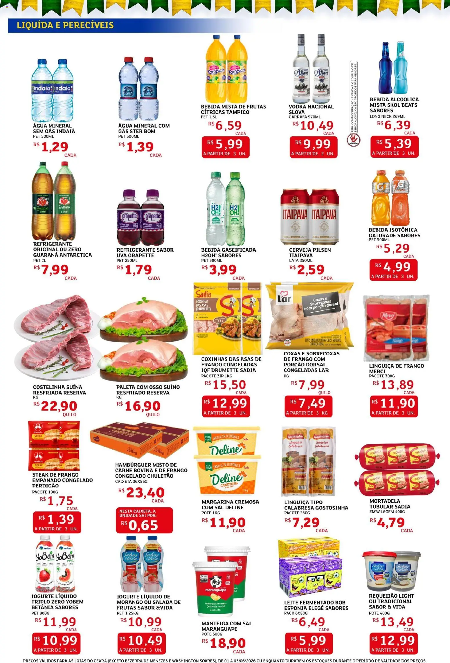 Assaí Atacadista Folheto - válido de 01.06.2026 | Página: 3 | Produtos: Moranga, Chuletão, Leite fermentado, Margarina
