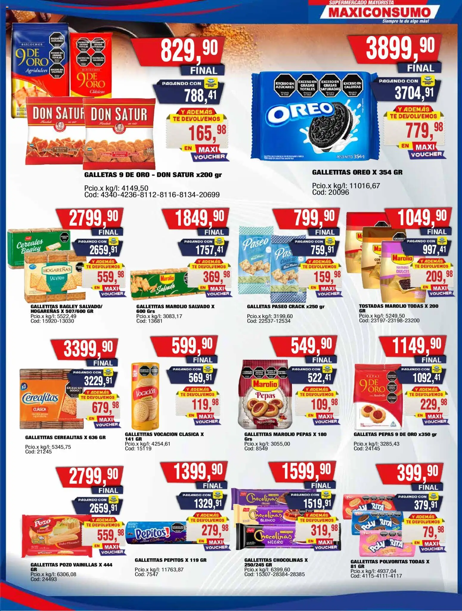 Maxiconsumo ofertas │ válido desde el 16.03.2026 | Página: 7 | Productos: Peso, Té, Cereales, Galletas