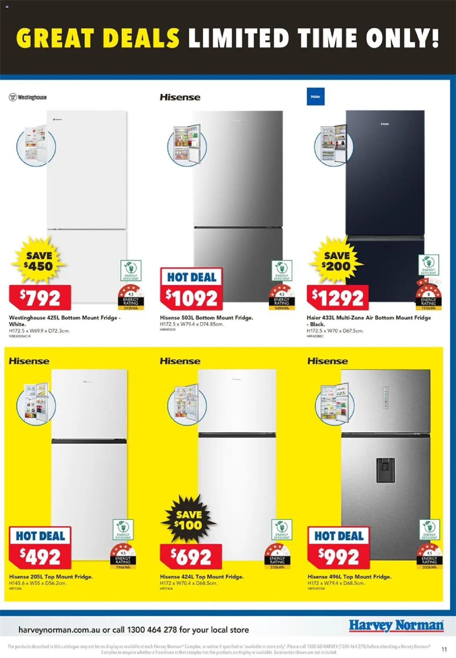 Harvey Norman catalogue - valid from 04.06.2026 | Page: 11 | Products: Accessories, Fridge