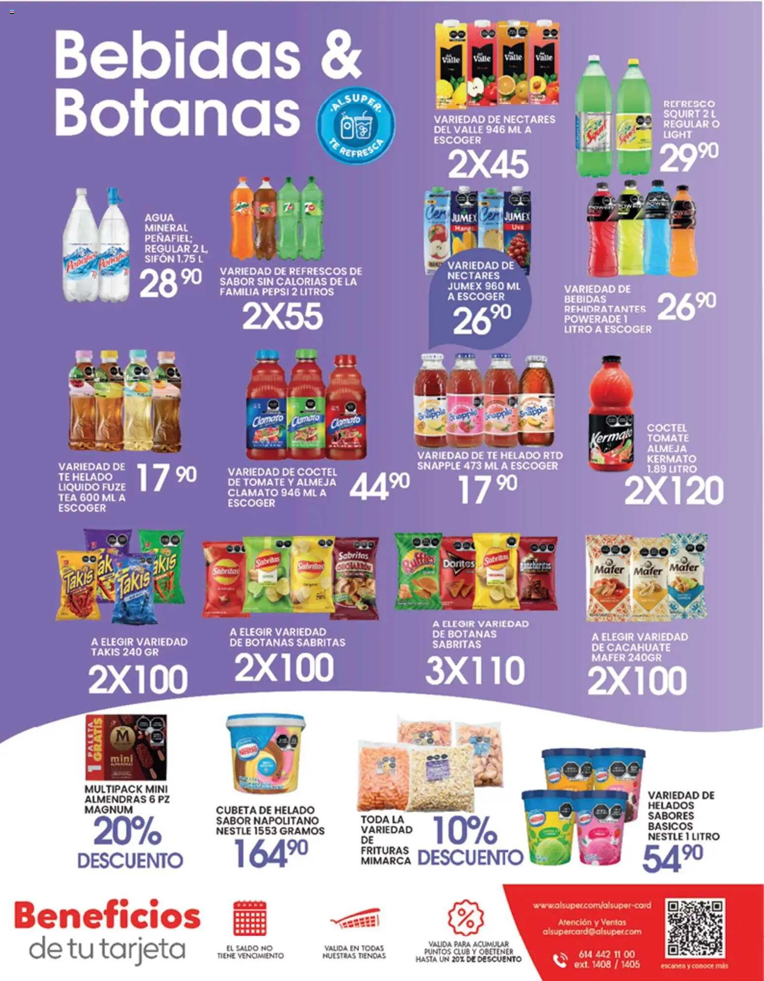 Nuevas ofertas de Alsuper válidas en toda la República Mexicana desde el 22.05.2026. ¡Encuentra las mejores ofertas en Alsuper folleto! | Página: 7 | Productos: Almendras, Refresco, Agua, Té