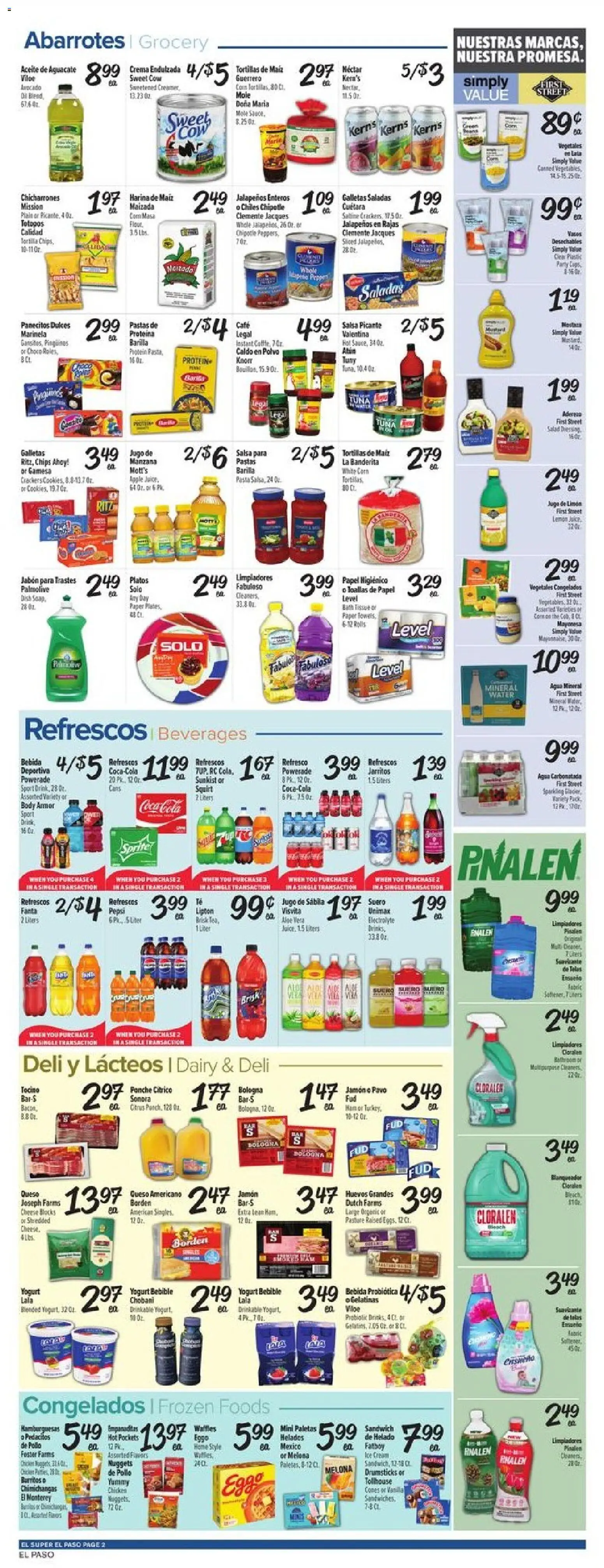 El Super Weekly Ad - TX - valid from 06/24/2026 | Page: 2 | Products: Corn, Cheese, Chips, Aloe Vera
