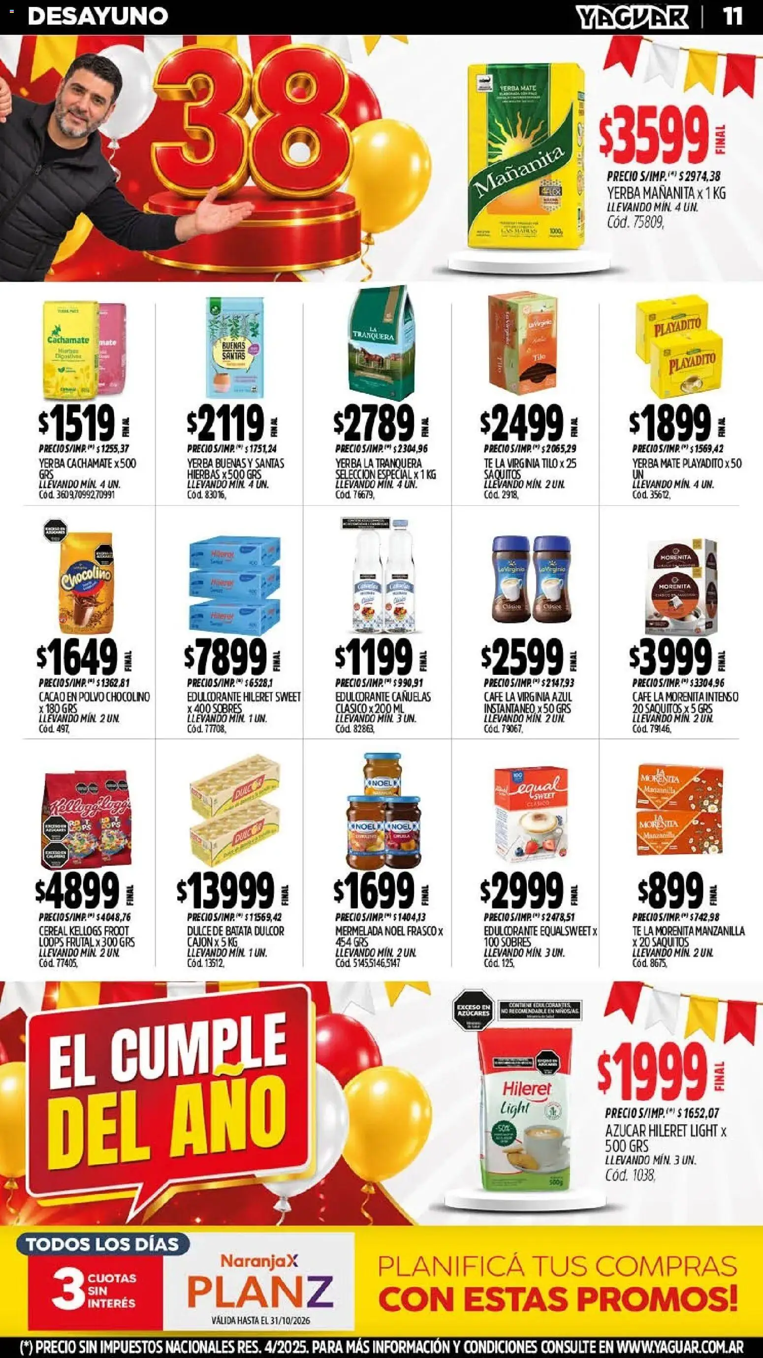 Yaguar - Oferta Semanal Mar del Plata │ válido desde el 26/10/2026 | Página: 11