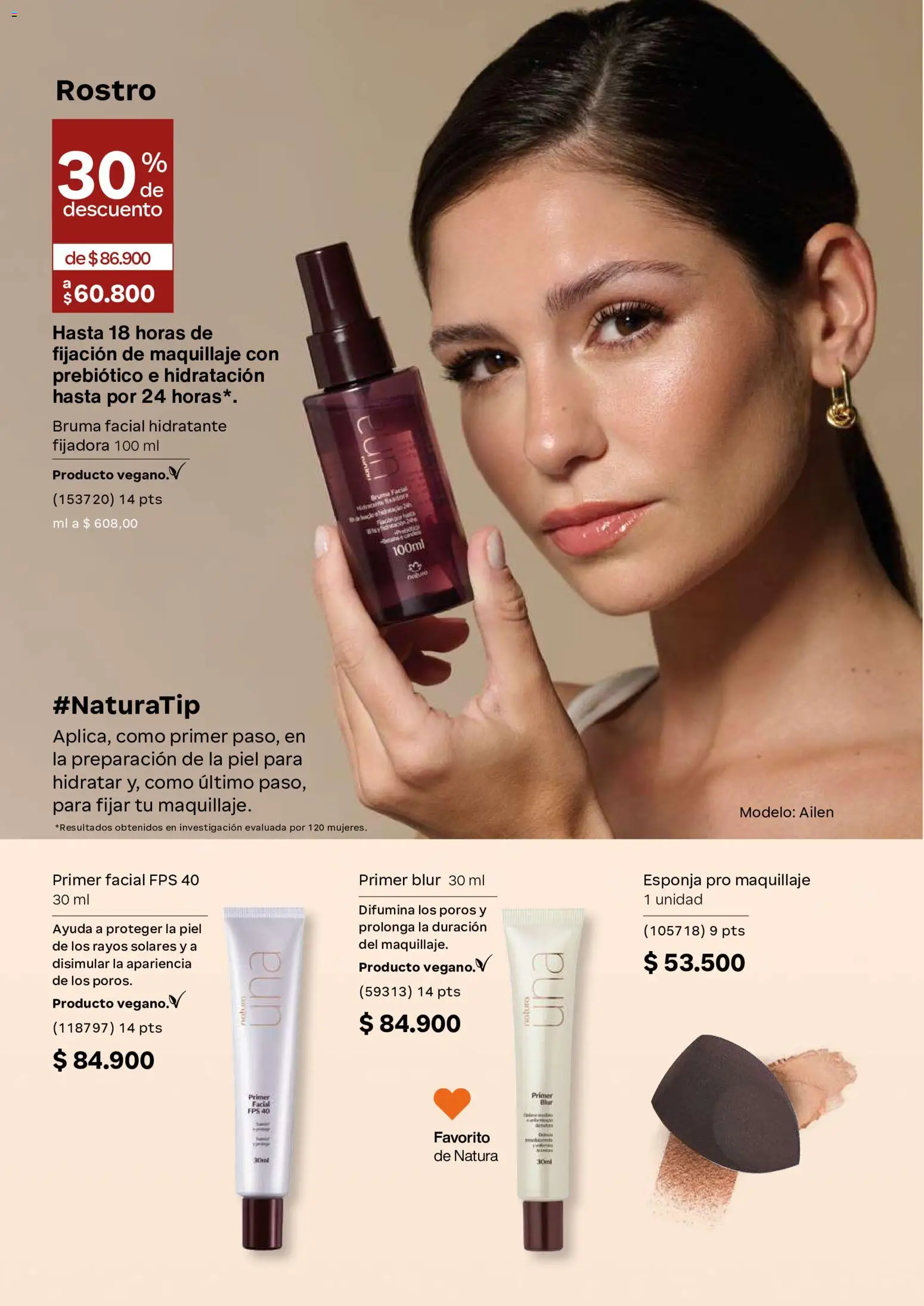 Natura revista - valida desde el 23/09/2026 | Página: 95 | Productos: Esponja, Maquillaje