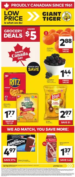 Preview of Giant Tiger weekly flyer from shop Giant Tiger valid from Jul 1, 2026