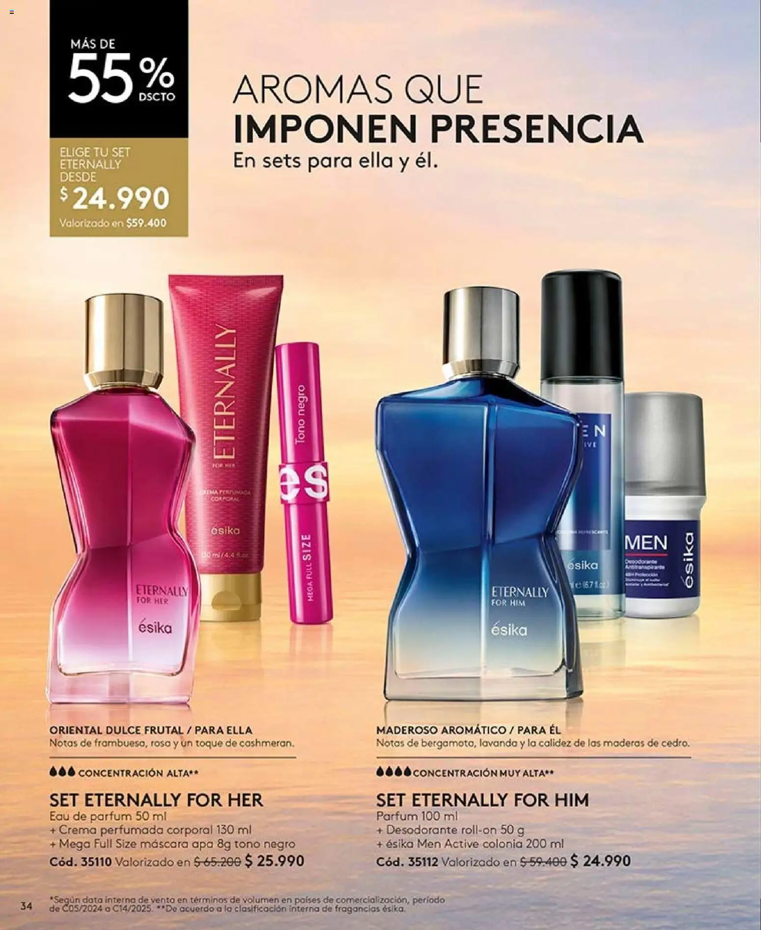 Catálogo Ésika Campaña 13 │ válido desde el 25.07.2026 | Página: 34 | Productos: Máscara, Desodorante, Crema