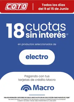 Vista previa Coto - Banco Macro Dia Del Padre válido desde el 09.06.2026