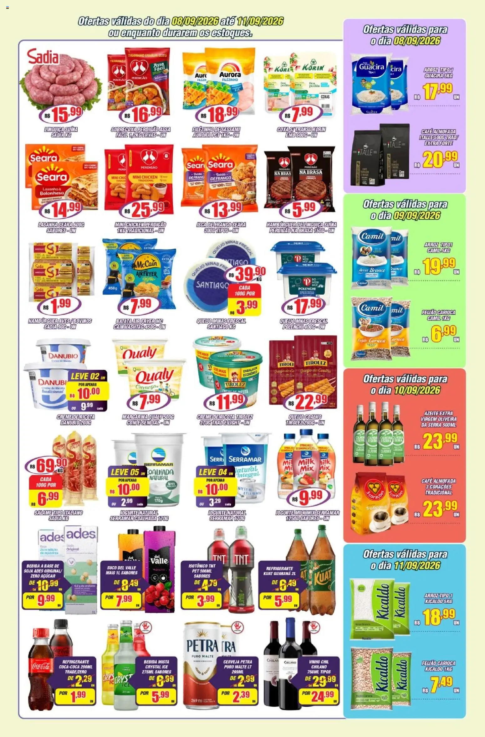 Violeta Supermercados Folheto - válido de 08/09/2026 | Página: 2 | Produtos: Café, Base, Lasanha, Açúcar