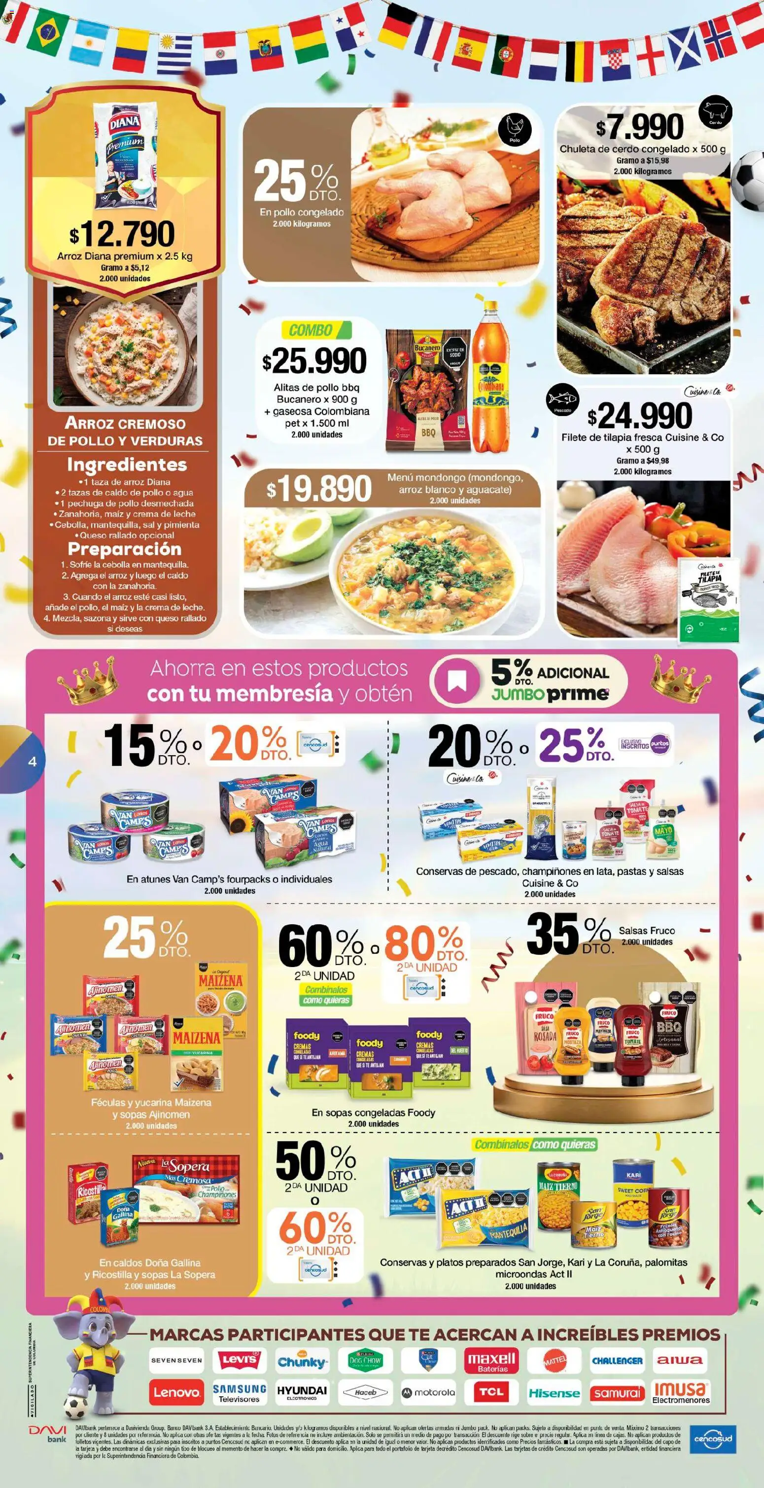 Jumbo revista - valida desde el 26/06/2026 | Página: 4 | Productos: Agua, Pimienta, Ducha Bidet, Cebolla