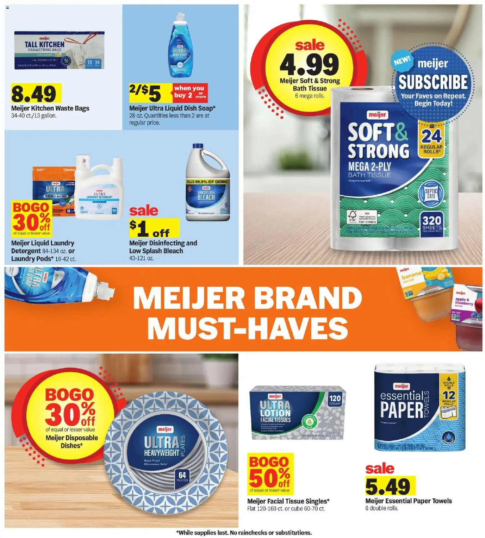 Meijer Weekly Ad - valid from 09/09/2026 | Page: 15 | Products: Safe, Laundry detergent, Soap, Paper towels