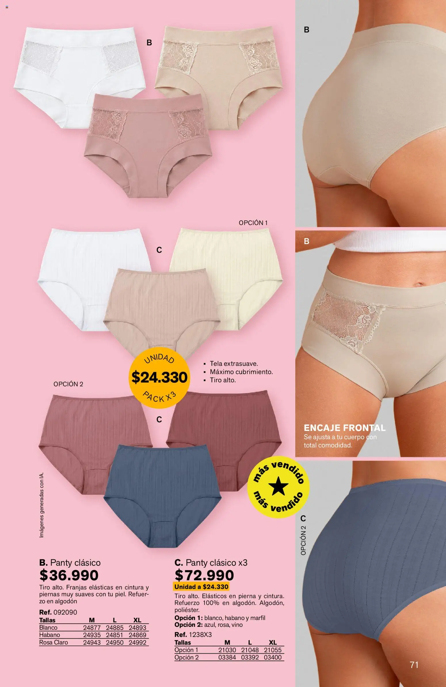 Leonisa revista - valida desde el 24/08/2026 | Página: 71 | Productos: Algodón, Pierna, Vino