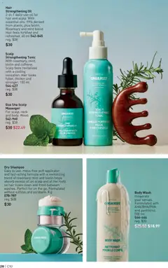 Preview of Dry Shampoo, Easy to use, mess-free puff applicator and fast-acting formula with a revitalizing blend of rosemary mint and biotin helps absorb excess oil on scalp and at the roots so hair looks clean and fresh between washes. Perfect for on the go. Formulated without sulfates and parabens. 8 g 078-787 from shop Avon valid from 07.05.2026 | Page: 28