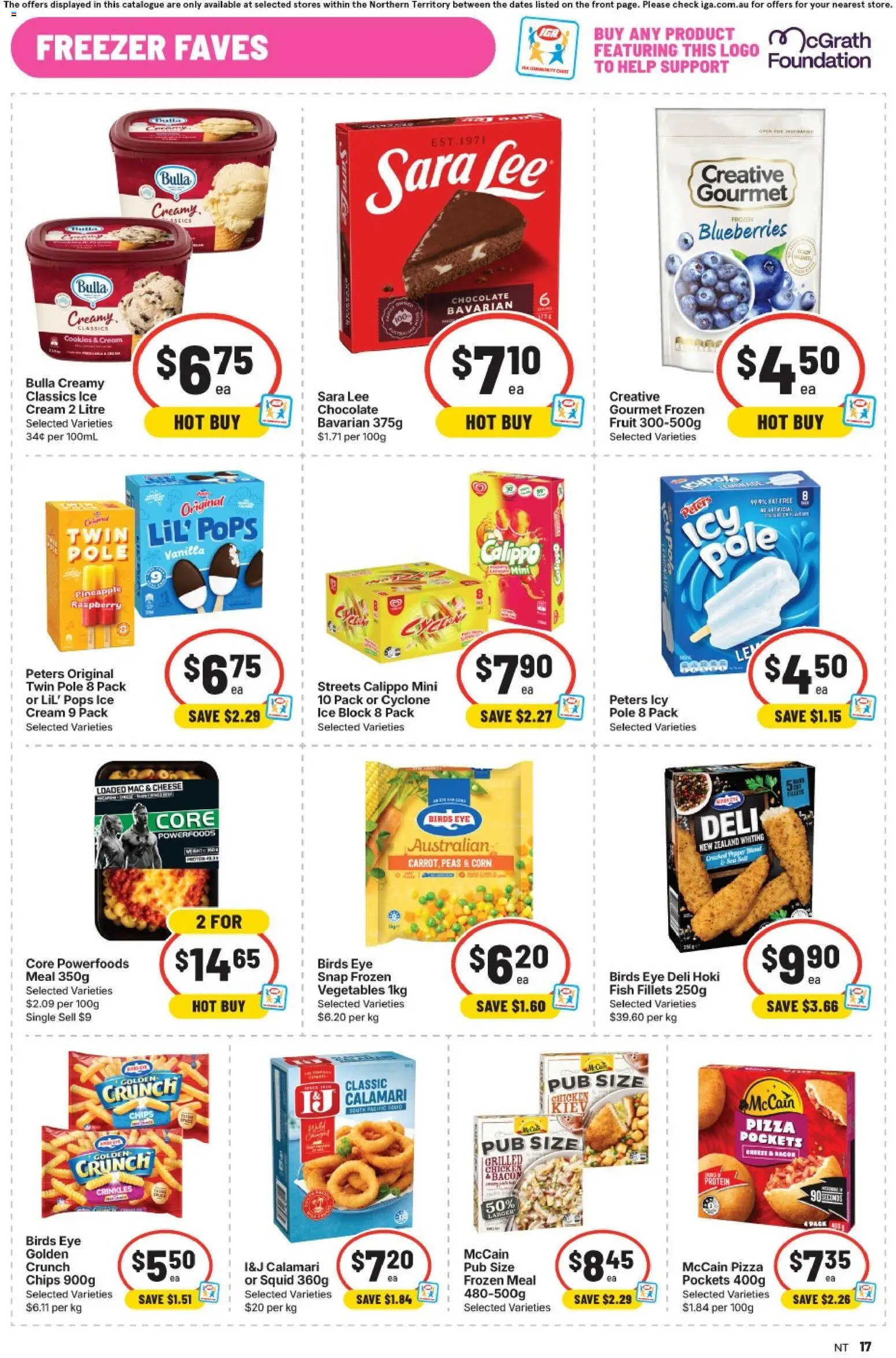 IGA catalogue - valid from 16/09/2026 | Page: 14 | Products: Protein, Cheese, Pizza, Vegetables