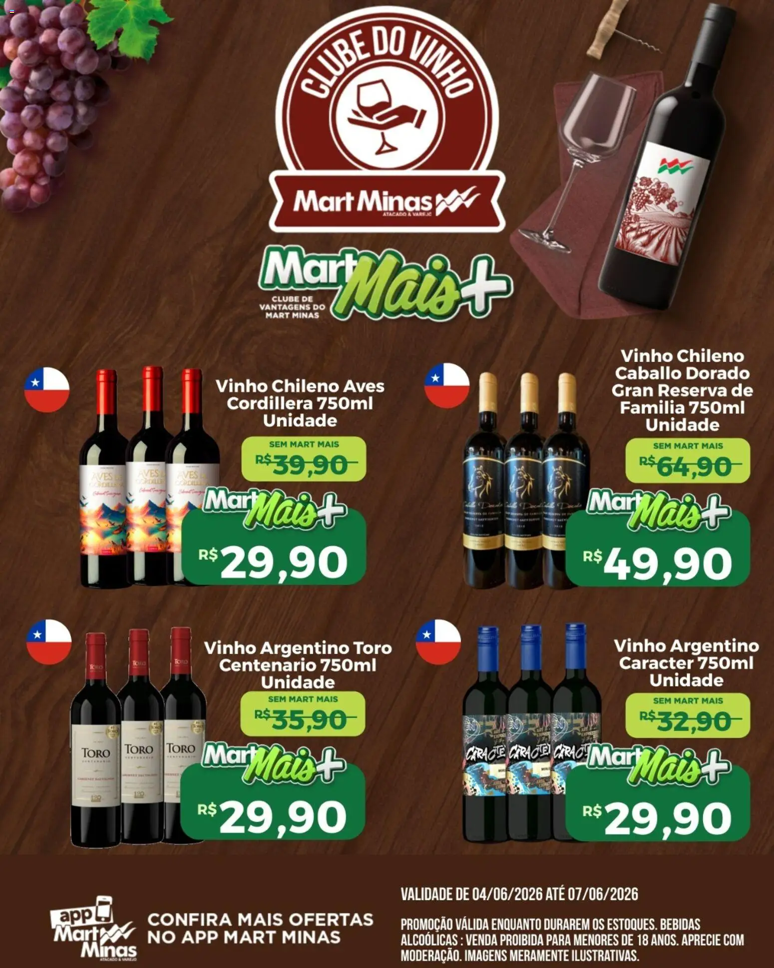 Mart Minas Folheto - válido de 04.06.2026 | Página: 3 | Produtos: Vinho
