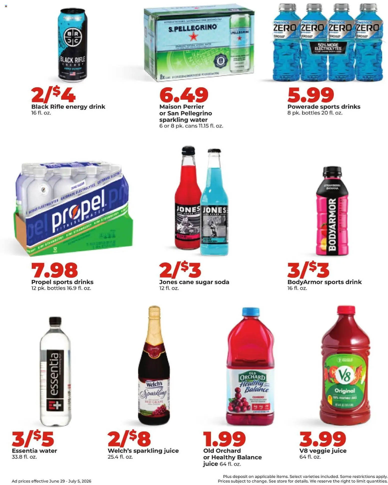 HyVee Weekly Ad - valid from 06/29/2026 | Page: 30 | Products: Juice, Water, Sugar, Rifle