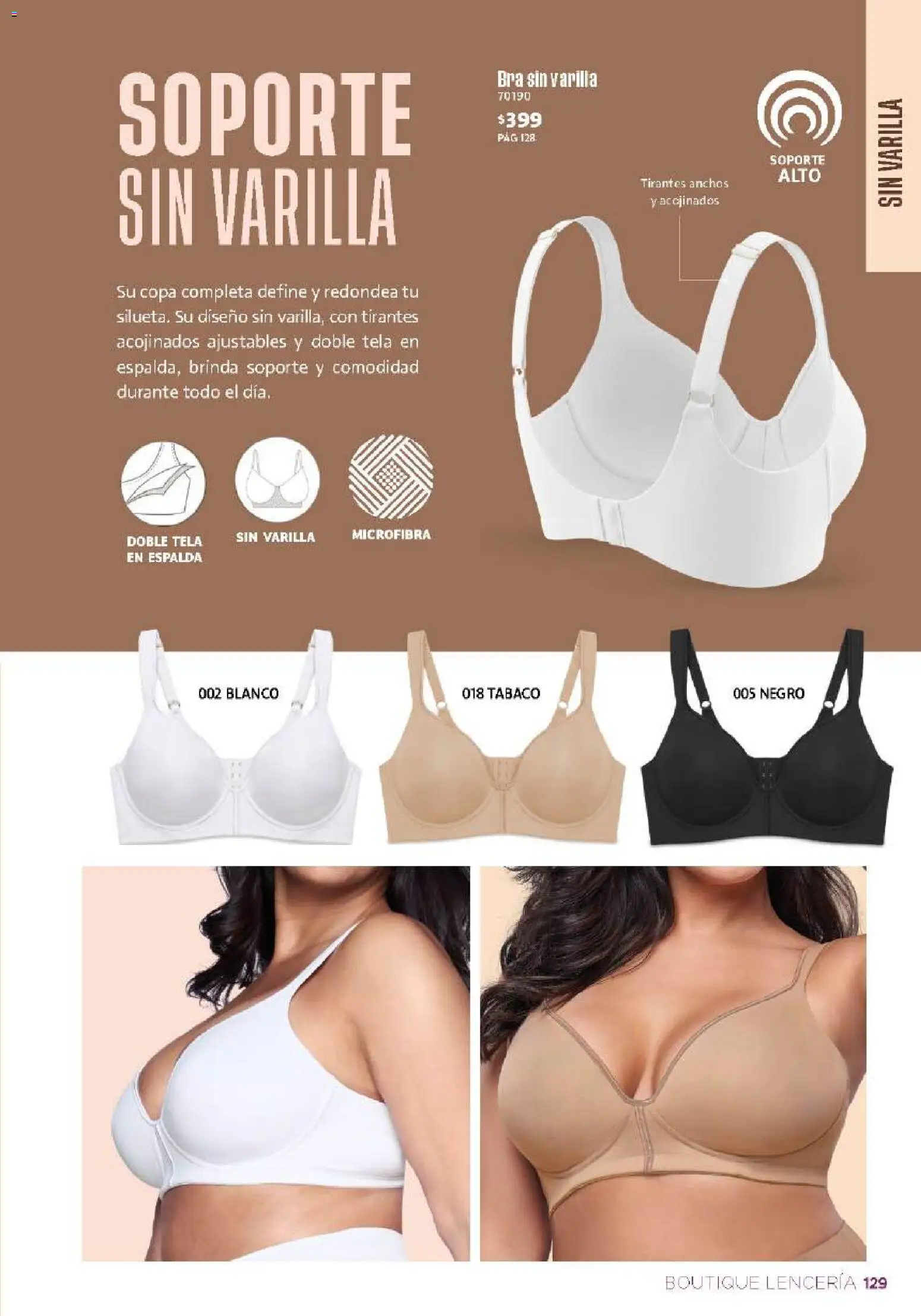 Nuevas ofertas de Ilusión válidas en toda la República Mexicana desde el 01/08/2026. ¡Encuentra las mejores ofertas en Ilusión catálogo Otoño! | Página: 131 | Productos: Tirantes, Lenceria