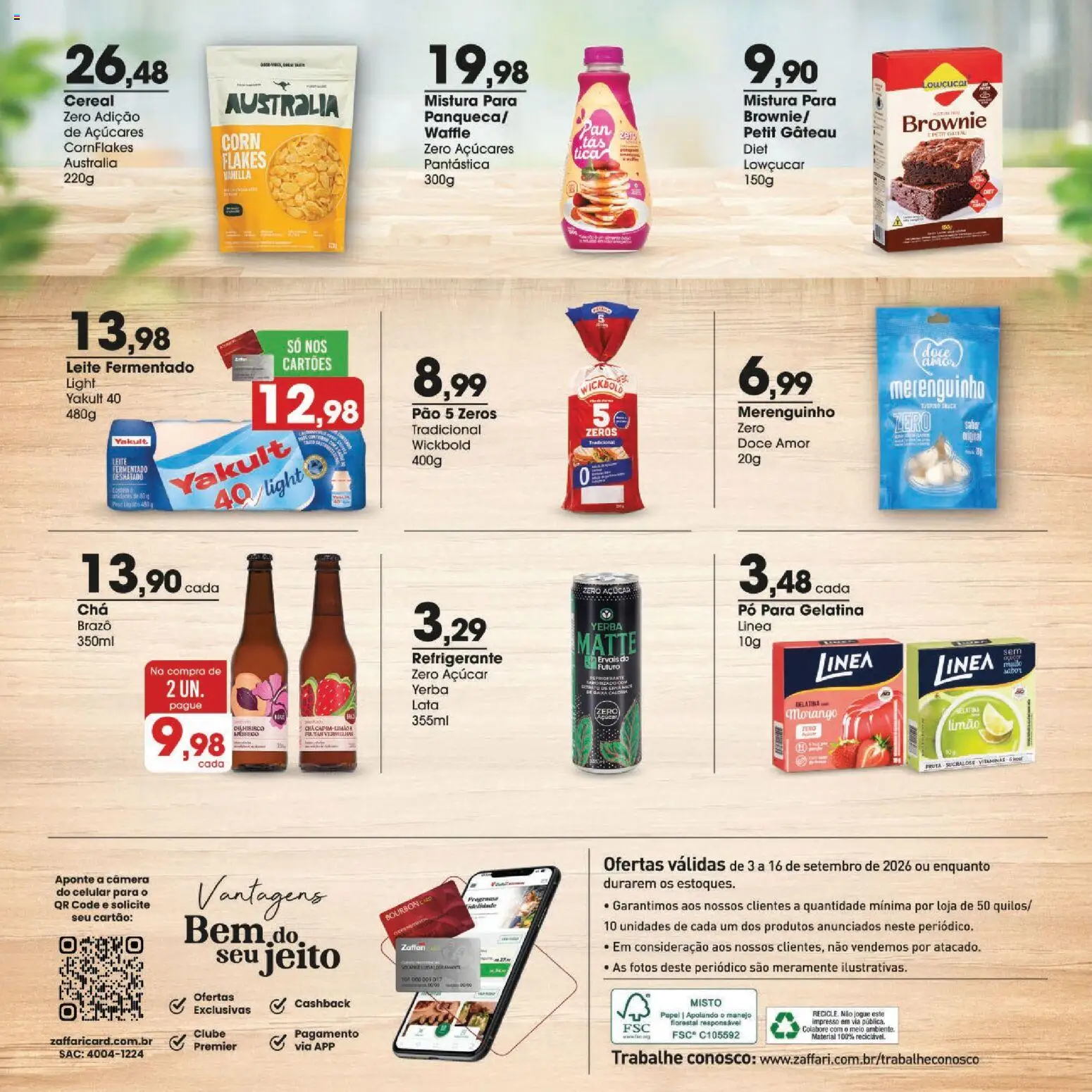 Zaffari Folheto - válido de 03/09/2026 | Página: 10 | Produtos: Chá, Açúcar, Doce, Gelatina