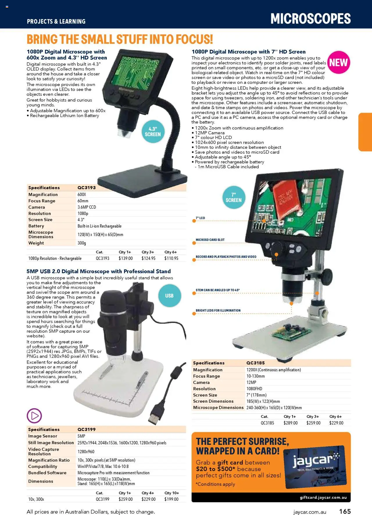 Jaycar catalogue - valid from 09/07/2025 | Page: 165 | Products: Date, Watch, Cable, Weight
