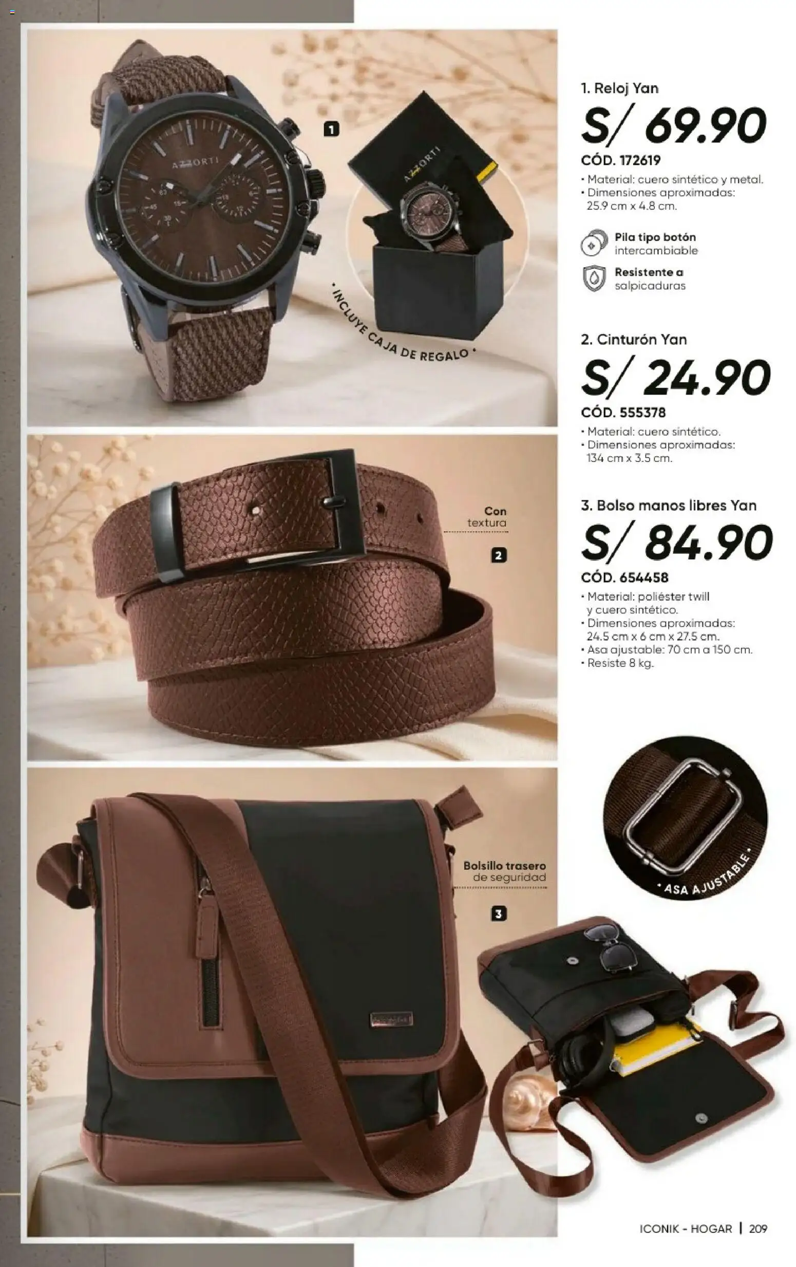 Catálogo Azzorti válido desde 20/09/2026 | Página: 211 | Productos: Caja, Bolso, Cinturón, Reloj