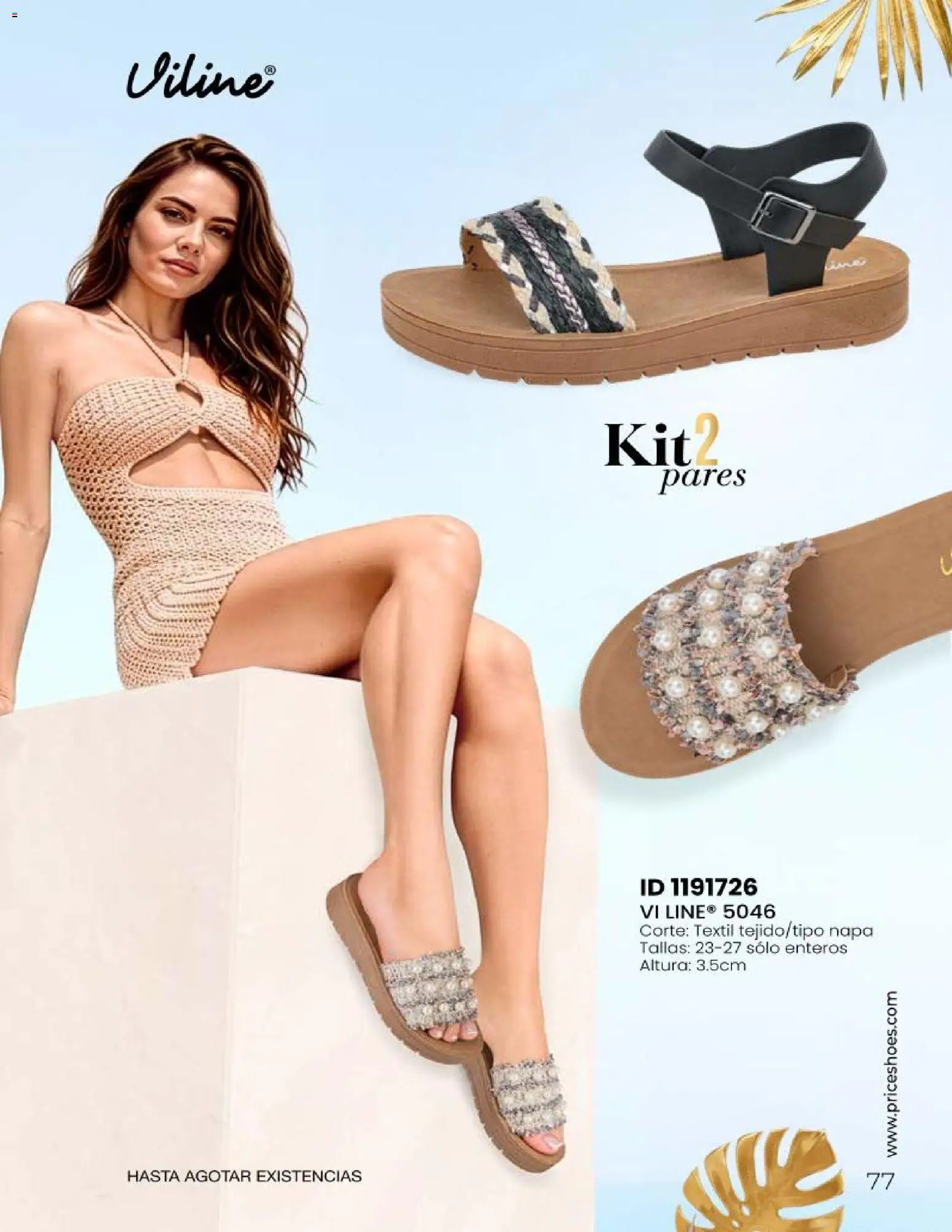 Nuevas ofertas de Price Shoes válidas en toda la República Mexicana desde el 23/06/2026. ¡Encuentra las mejores ofertas en Price Shoes catálogo Sandalias 2026! | Página: 77