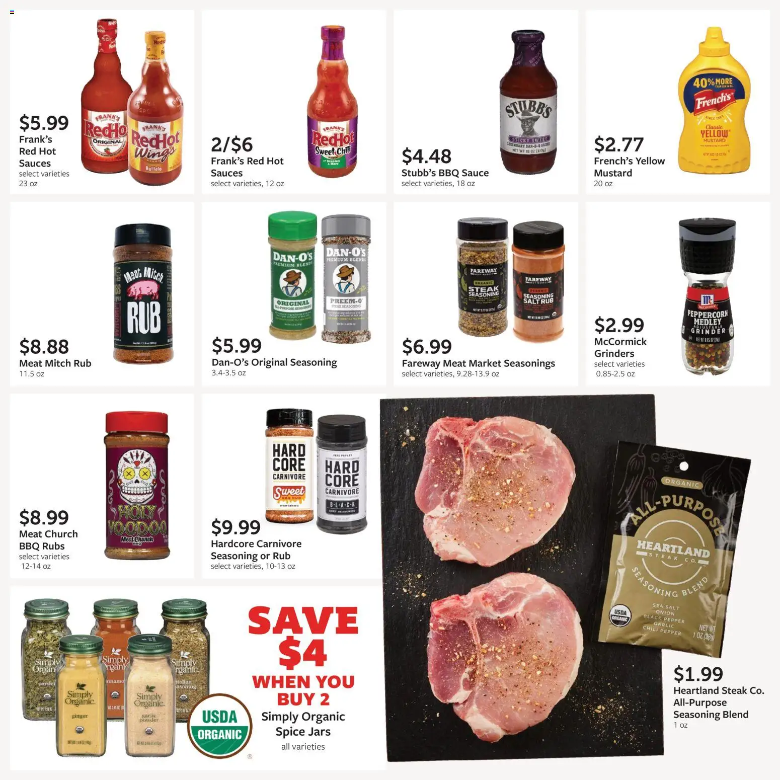 Fareway Monthly Ad - valid from 08/31/2026 | Page: 15 | Products: Ginger, Seasonings, Salt, Garlic