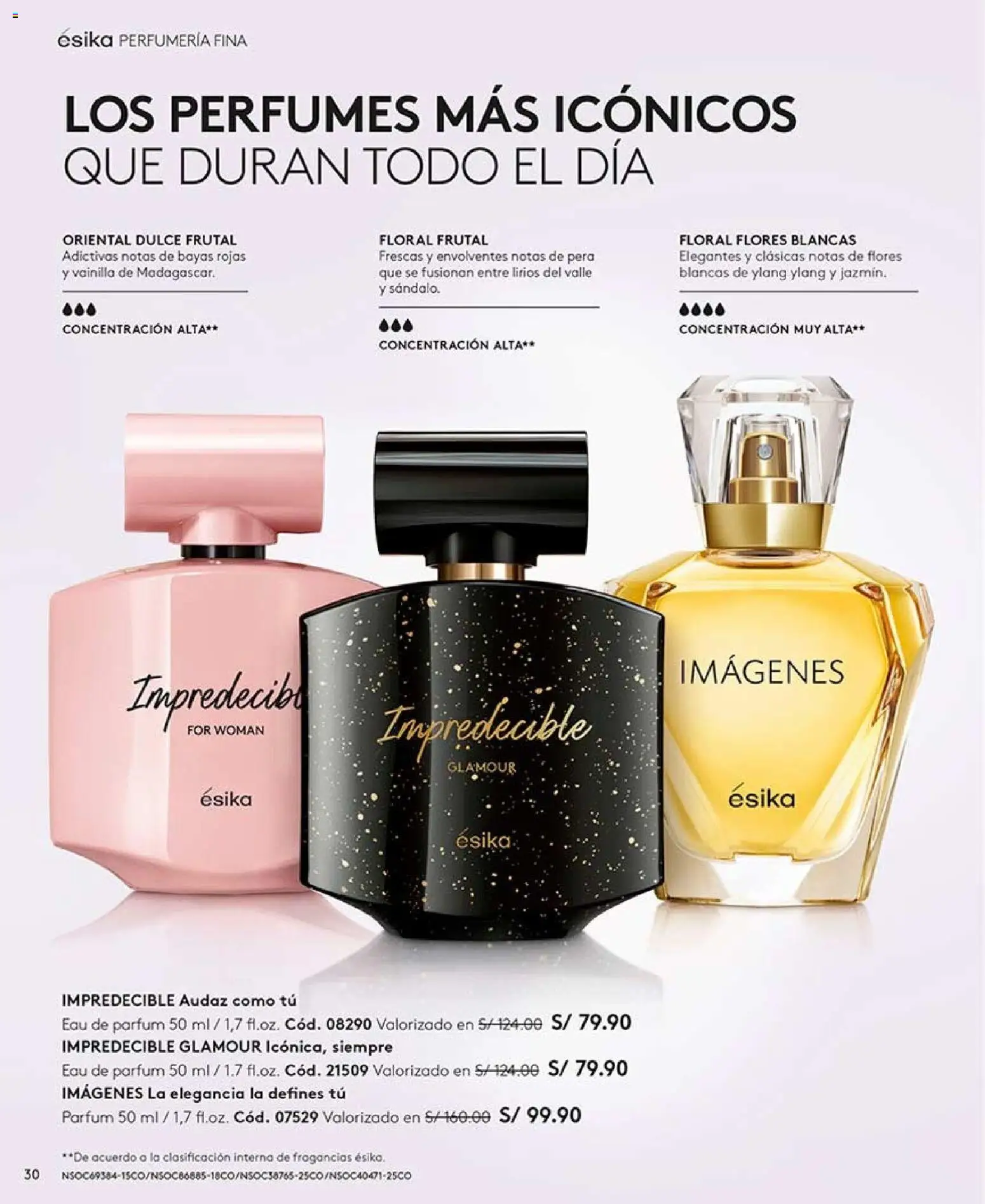 Catálogo Ésika válido desde 02/08/2026 | Página: 30 | Productos: Perfumes, Vainilla, Flores