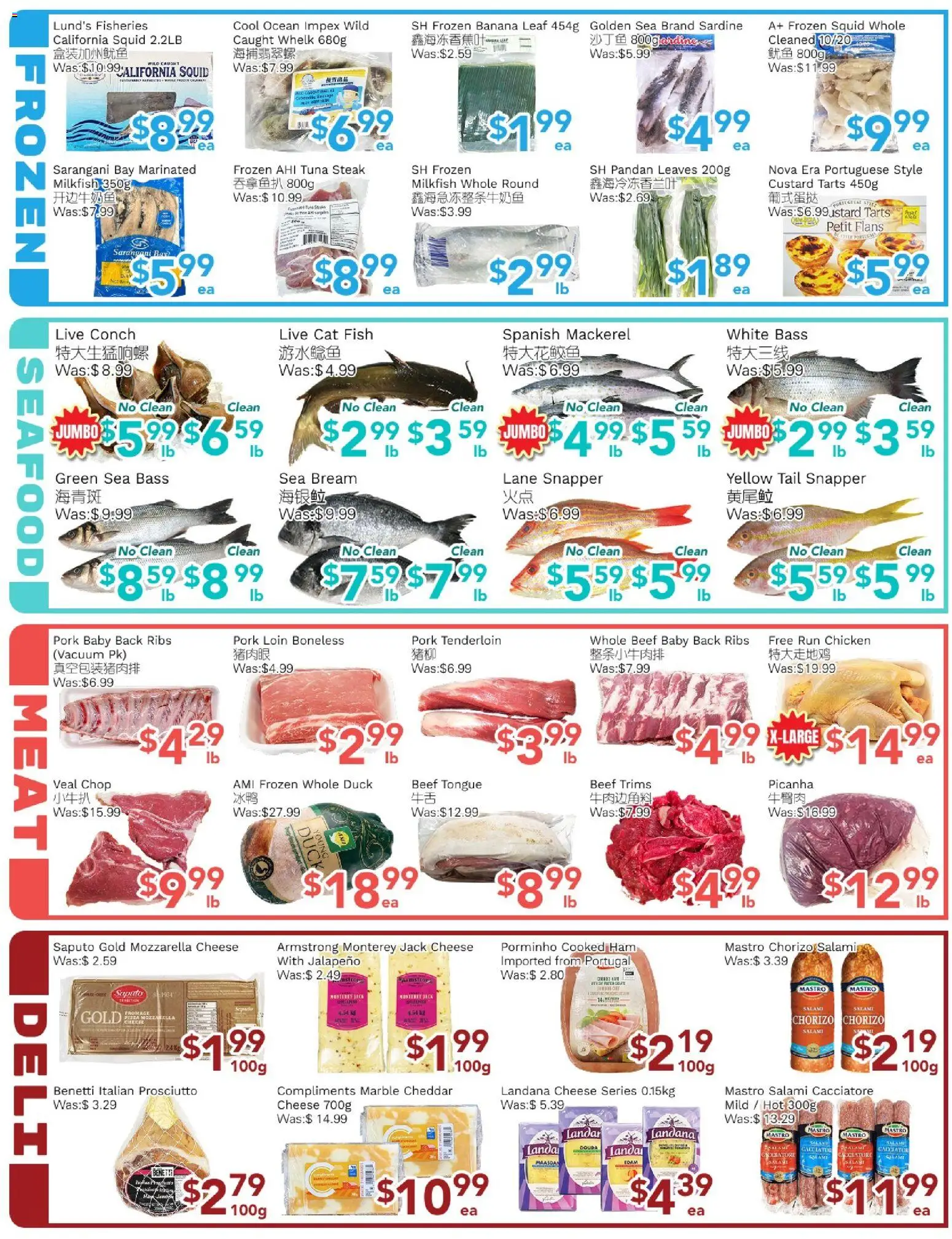 Ample Food Market flyer valid from 01.05.2026 | Page: 4 | Products: Fish, Cheese, Ham, Pork