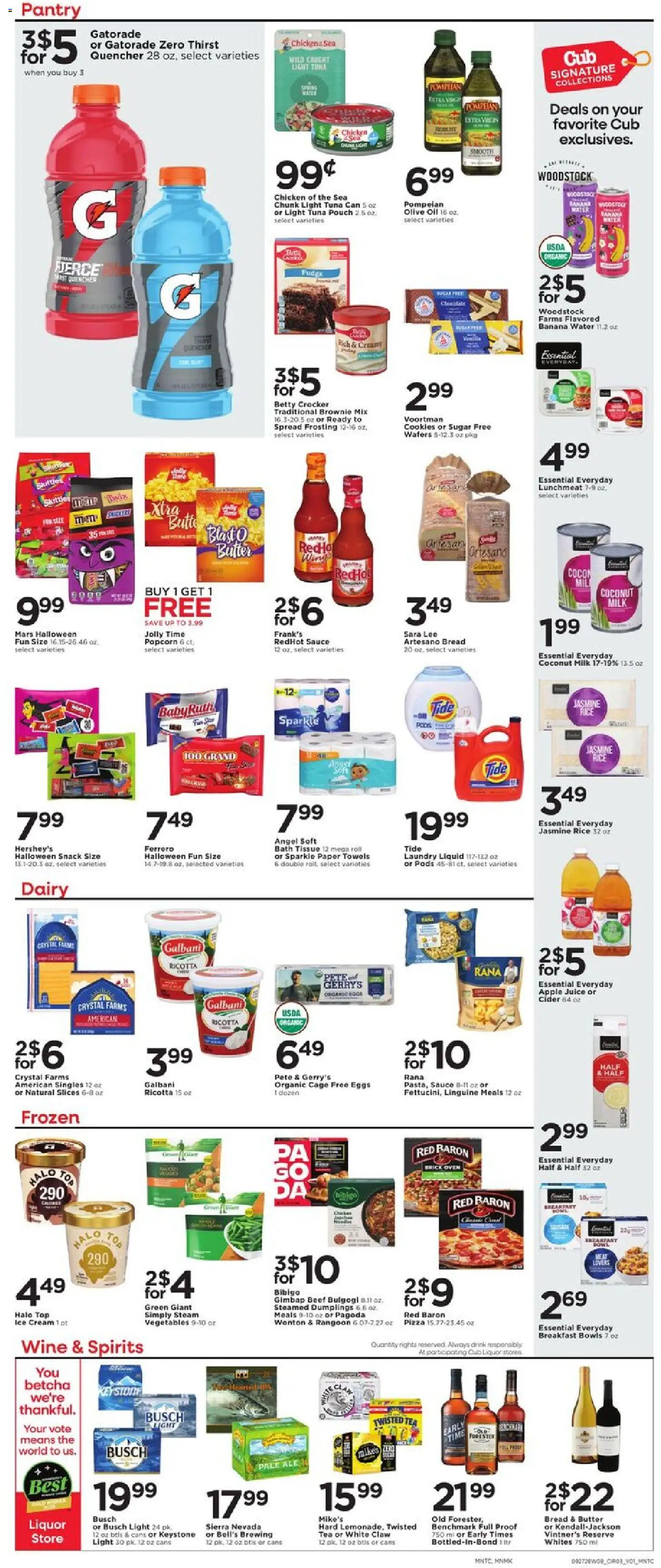 Cub Foods Weekly Ad - valid from 09/27/2026 | Page: 7 | Products: Apple juice, Milk, Wafers, Oven