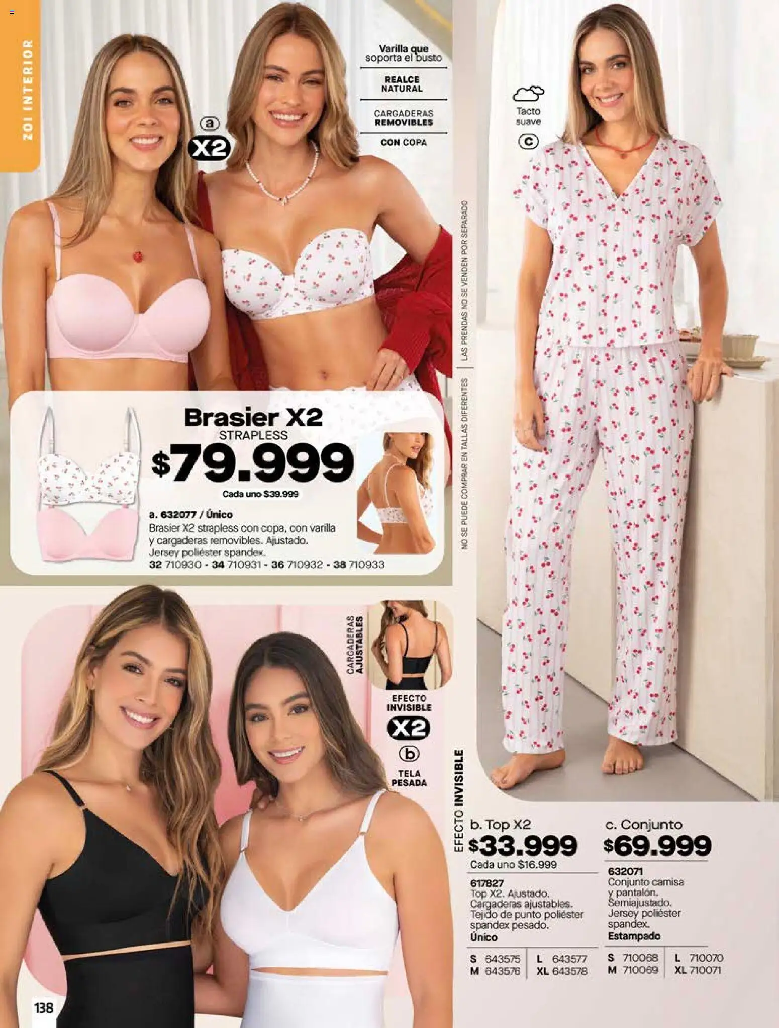 Pacifika revista - valida desde el 03.06.2026 | Página: 139 | Productos: Brasier, Top, Conjunto, Camisa