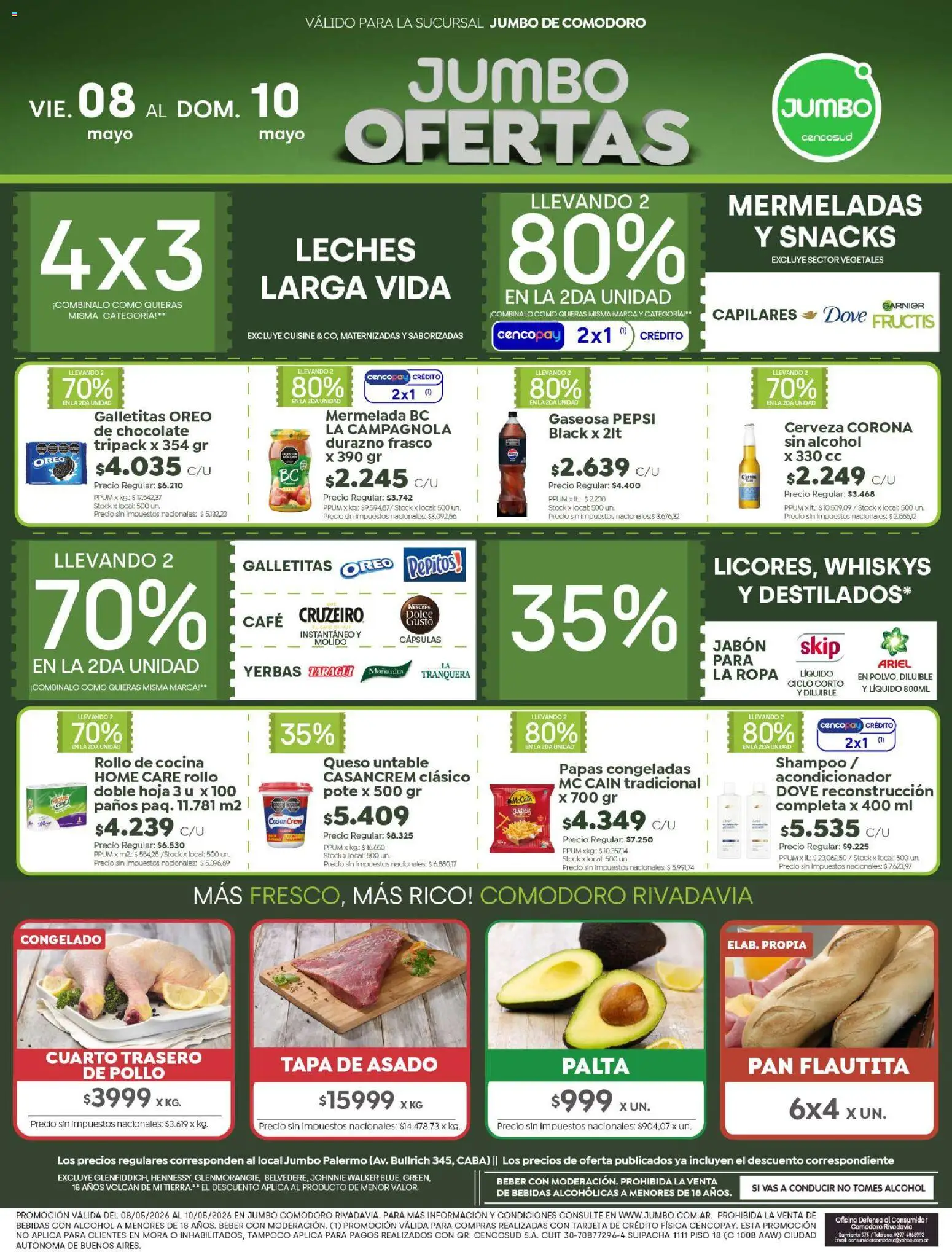 Jumbo ofertas │ válido desde el 08.05.2026 | Página: 1 | Productos: Galletitas, Palta, Pan, Mermelada