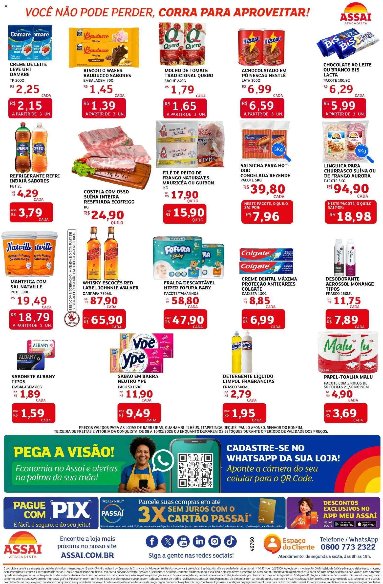 Assaí Atacadista Folheto - válido de 08.05.2026 | Página: 2 | Produtos: Celular, Pneus, Base, Telefone