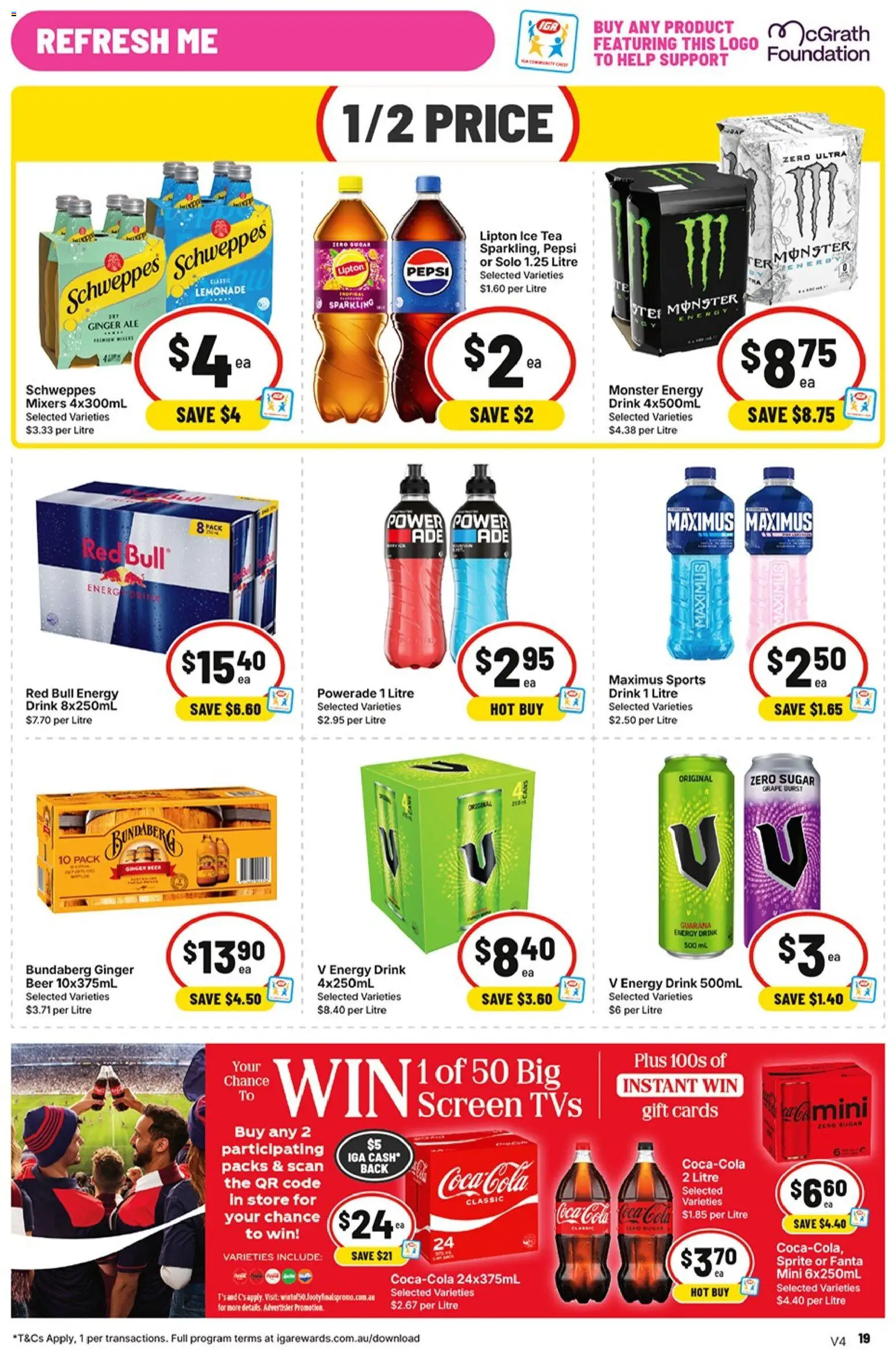 IGA catalogue - valid from 16/09/2026 | Page: 20 | Products: Tea, Coca Cola, Fanta, Screen