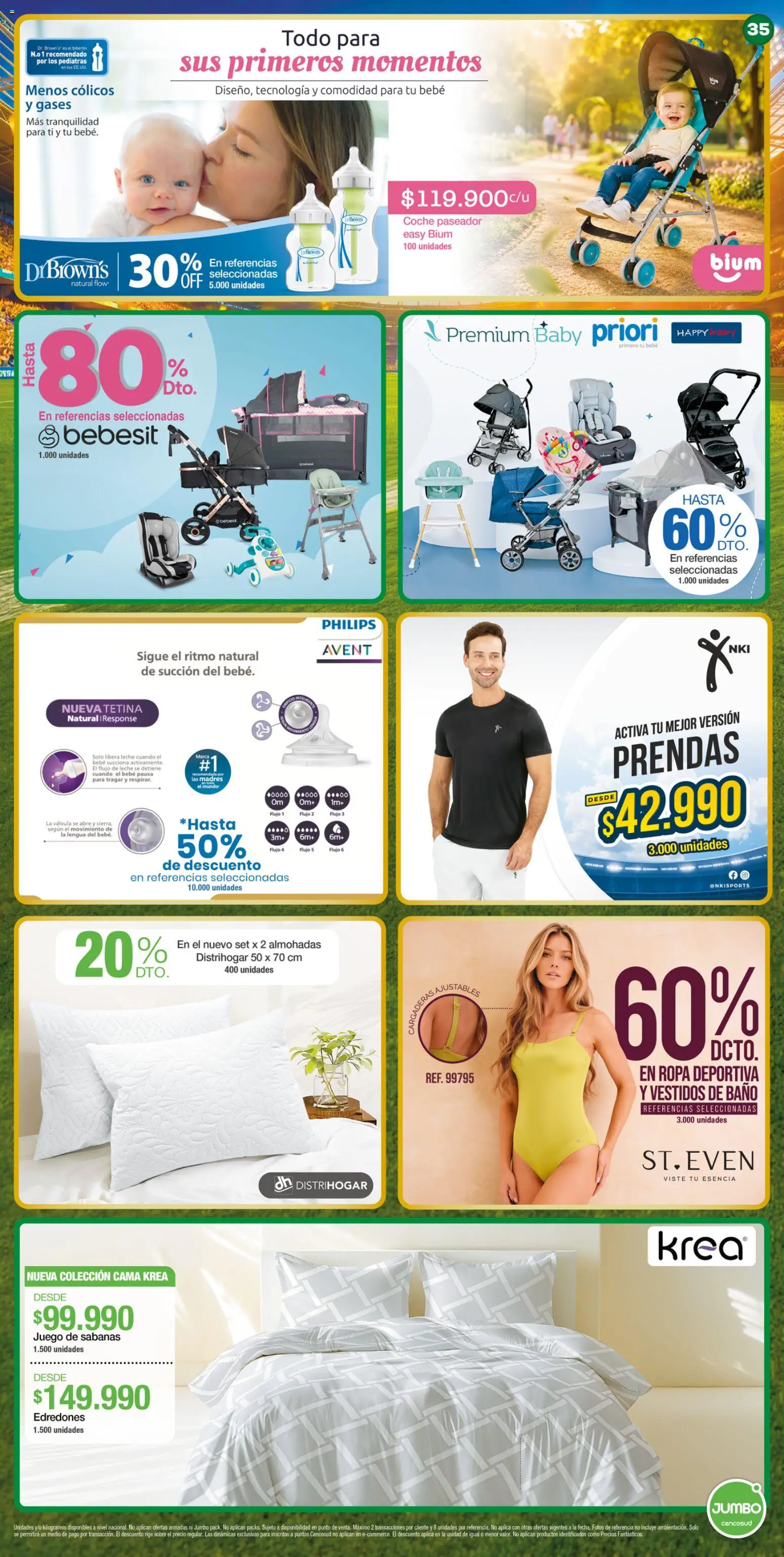 Jumbo revista - valida desde el 25/06/2026 | Página: 35 | Productos: Juego, Cama, Ropa, Leche