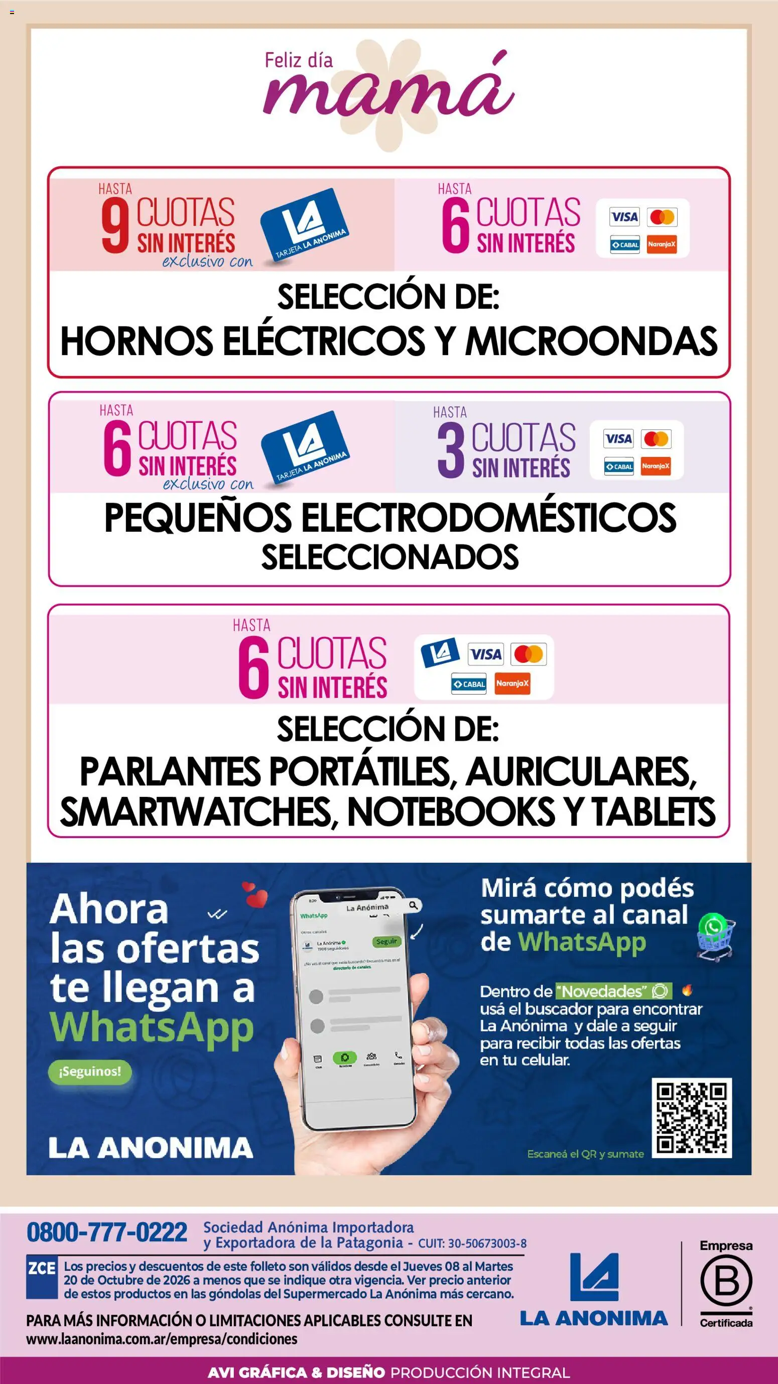 La Anonima - Tecno & Hogar Madre │ válido desde el 08/10/2026 | Página: 22