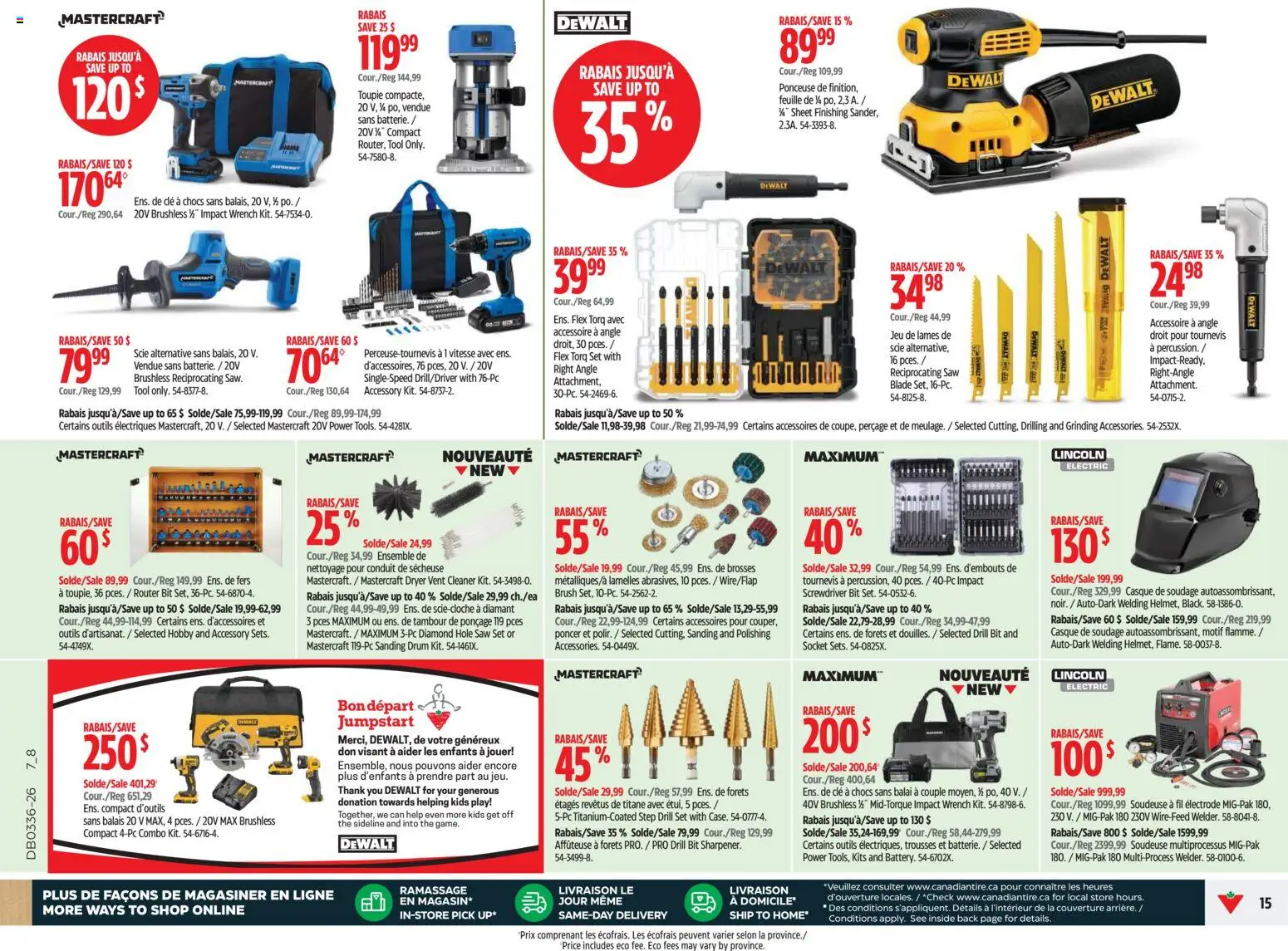 Canadian Tire flyer valid from Sep 3, 2026 | Page: 15 | Products: Dryer, Brush, Socket