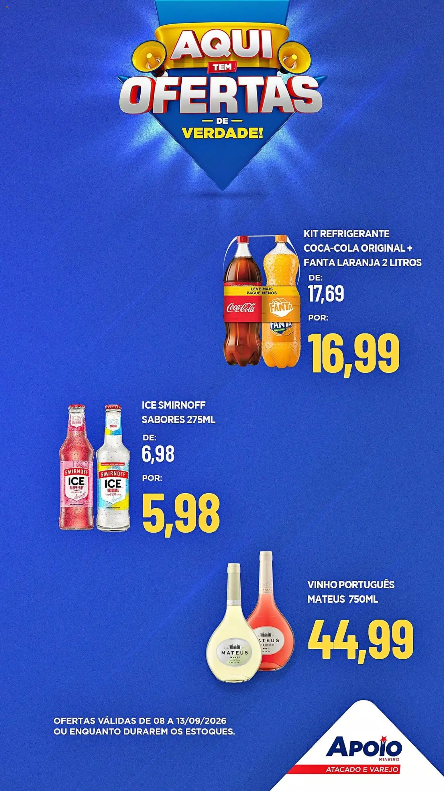 Apoio Mineiro Folheto - válido de 08/09/2026 | Página: 7 | Produtos: Fanta, Vinho, Refrigerante