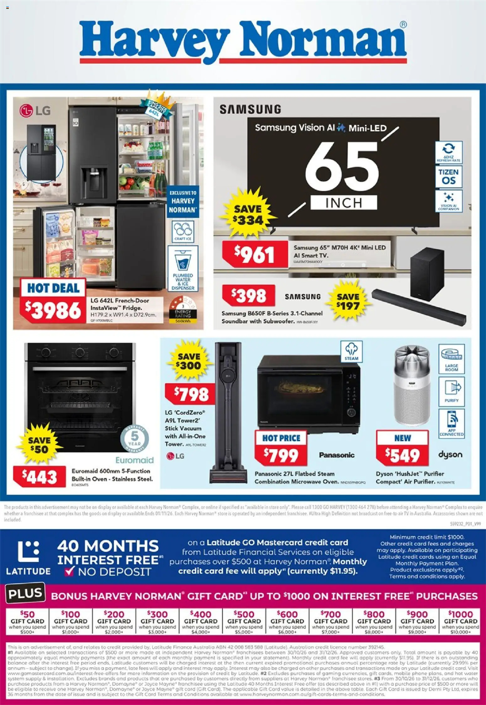 Harvey Norman catalogue - valid from 30/10/2026 | Page: 1