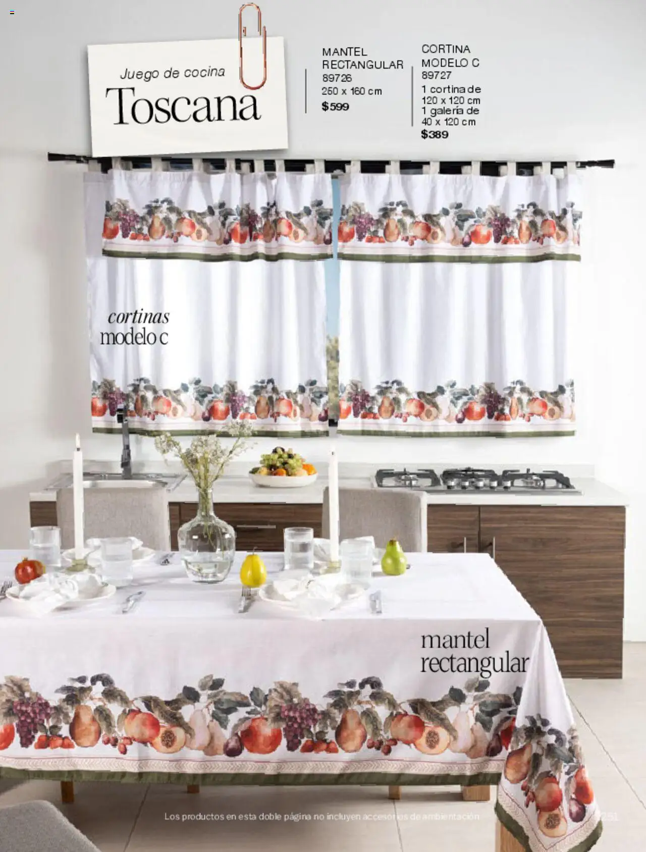 Nuevas ofertas de Vianney válidas en toda la República Mexicana desde el 07.03.2025. ¡Encuentra las mejores ofertas en Vianney catálogo Primavera! | Página: 255 | Productos: Mantel, Juego, Cocina, Cortinas