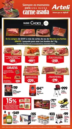 Vista previa de Arteli folleto Carnes & Cortes, nuevo folleto de la tienda, válido en México a partir del 25/09/2026