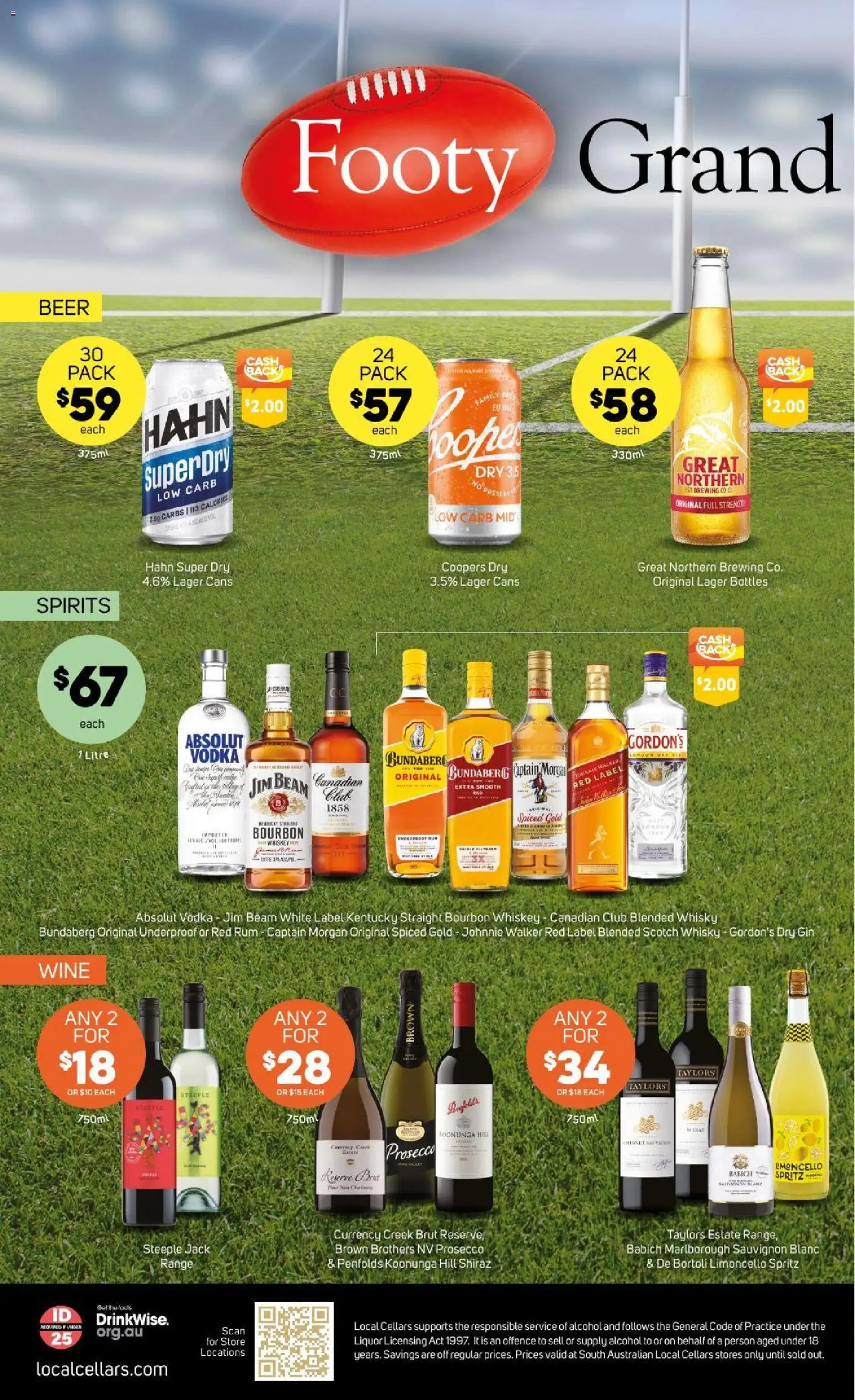 Foodland catalogue - valid from 23/09/2026 | Page: 34 | Products: Jim Beam, Gin, Captain Morgan, Case
