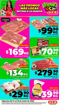 Vista previa de H-E-B folleto Las promos más locas, nuevo folleto de la tienda, válido en México a partir del 14/07/2026