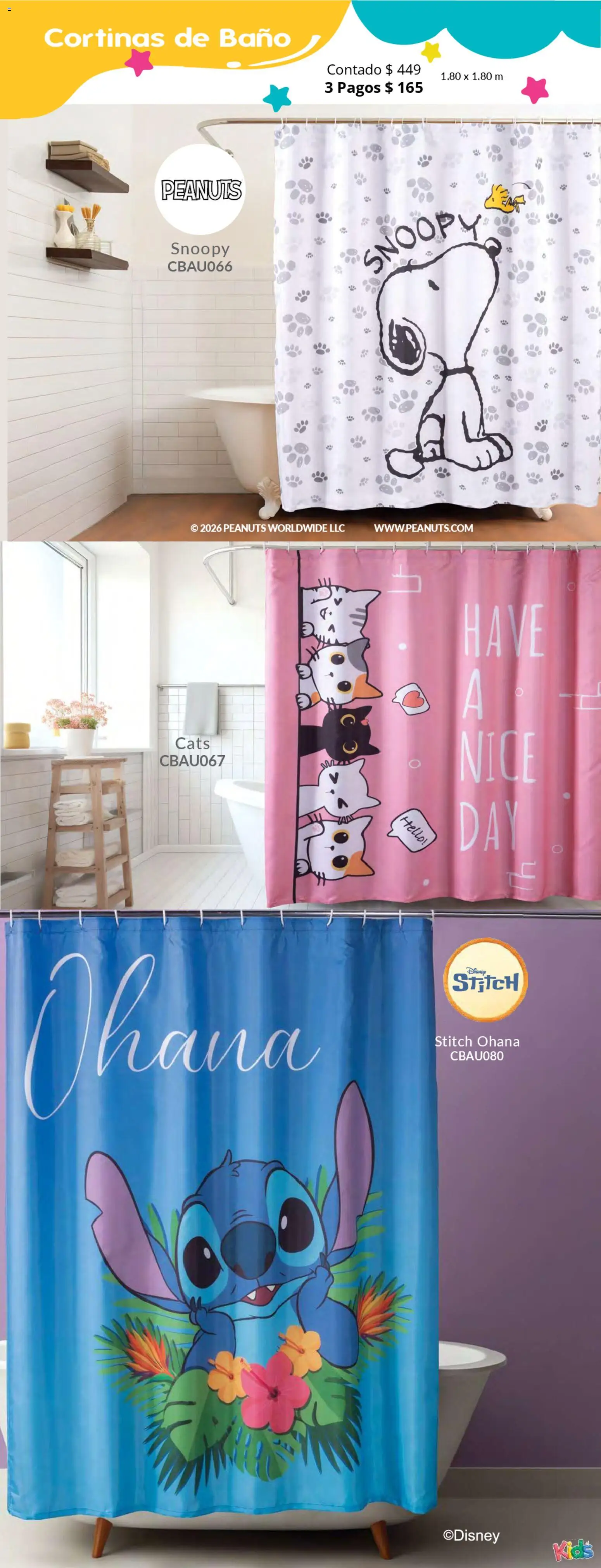 Nuevas ofertas de Colchas Concord válidas en toda la República Mexicana desde el 01.05.2026. ¡Encuentra las mejores ofertas en Colchas Concord catálogo Kids! | Página: 59 | Productos: Cortinas, Baño