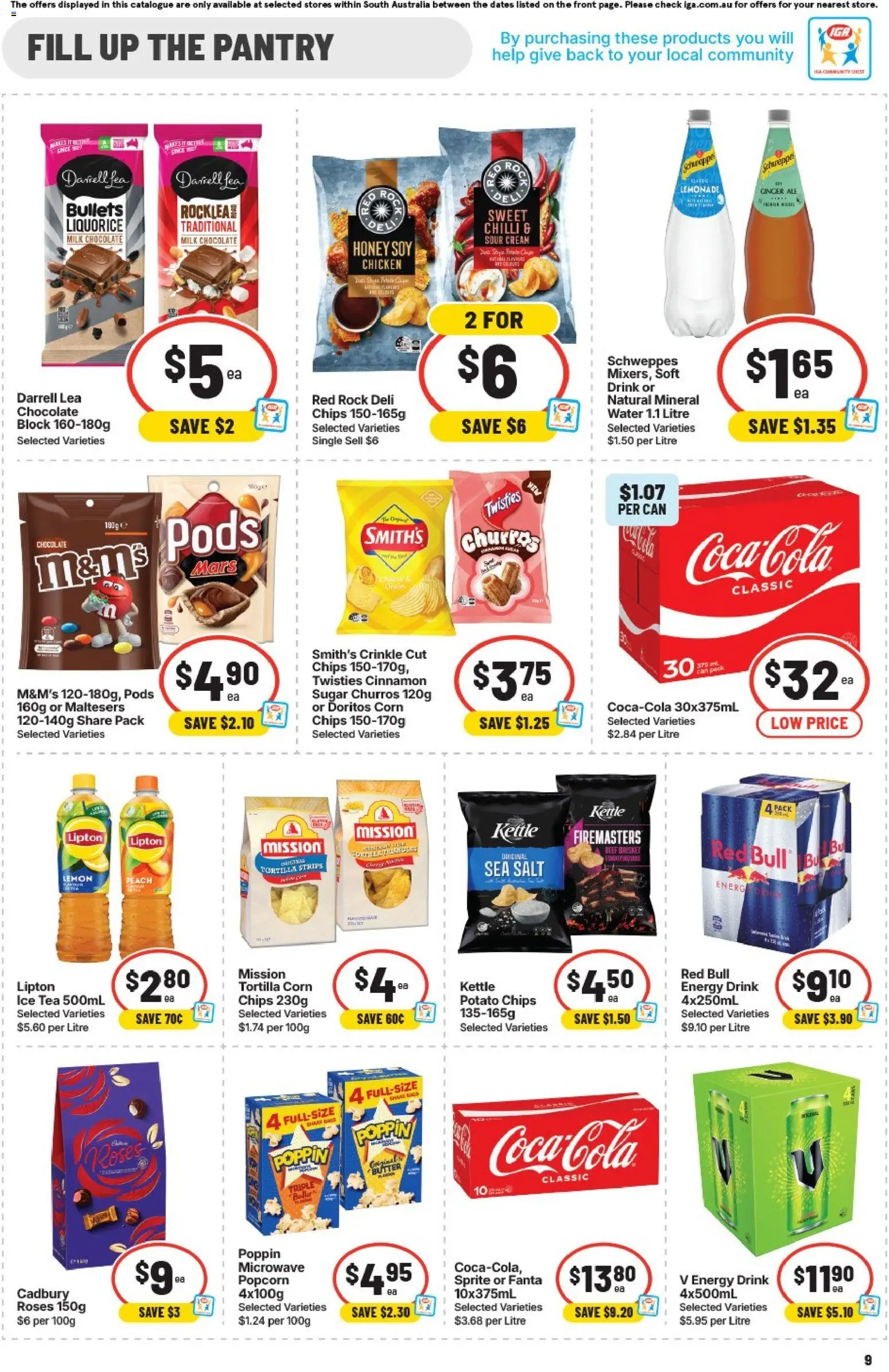 IGA catalogue - valid from 12/08/2026 | Page: 10 | Products: Milk, Tea, Sour cream, Chips