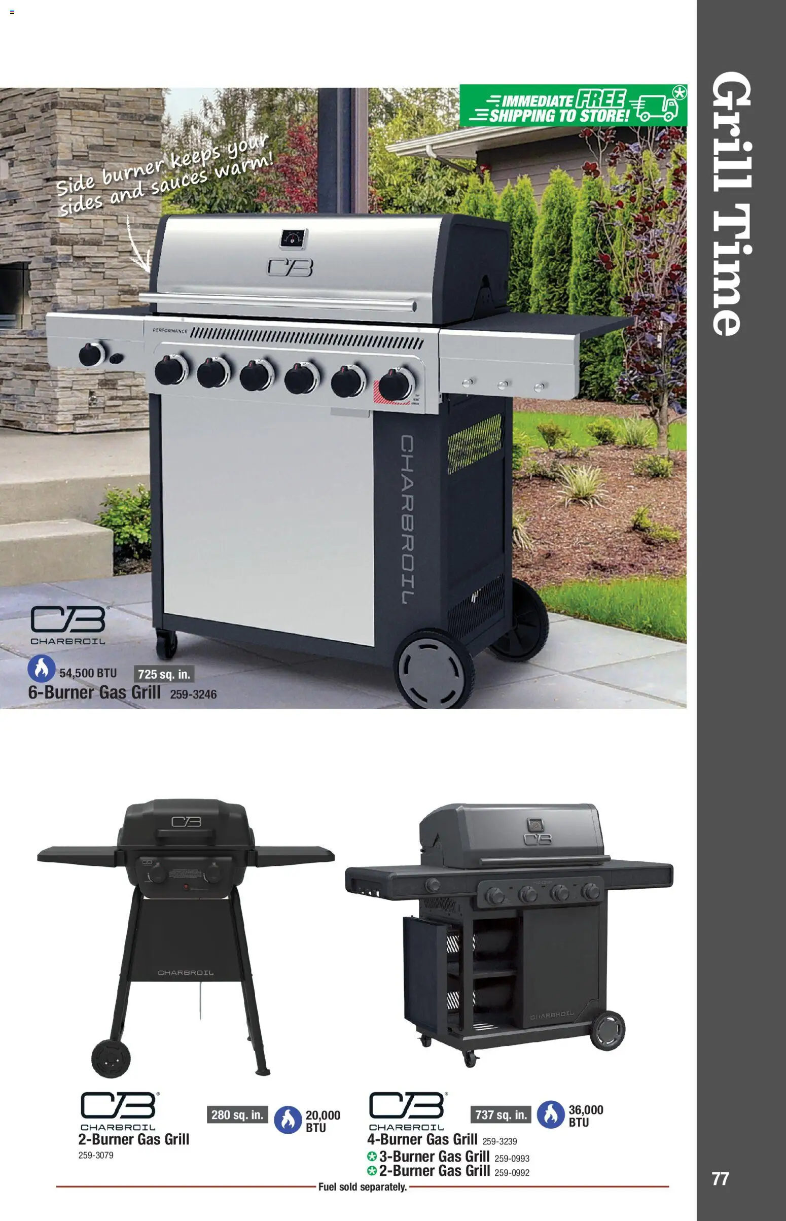 Menards Outdoor Living Catalogue - valid from 02/04/2026 | Page: 77 | Products: Gas grill, Sauces, Grill