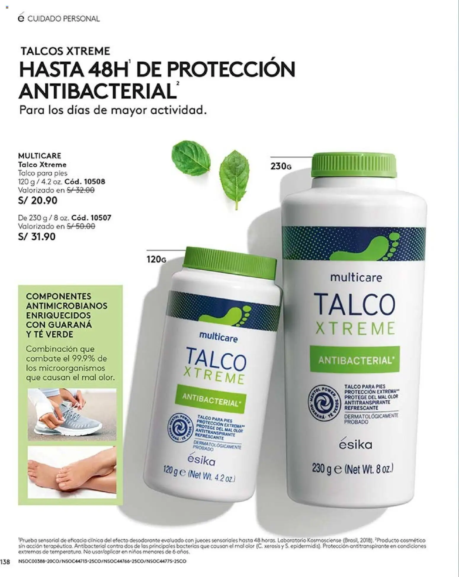 Catálogo Ésika válido desde 20/06/2026 | Página: 138 | Productos: Desodorante, Antitranspirante, Té