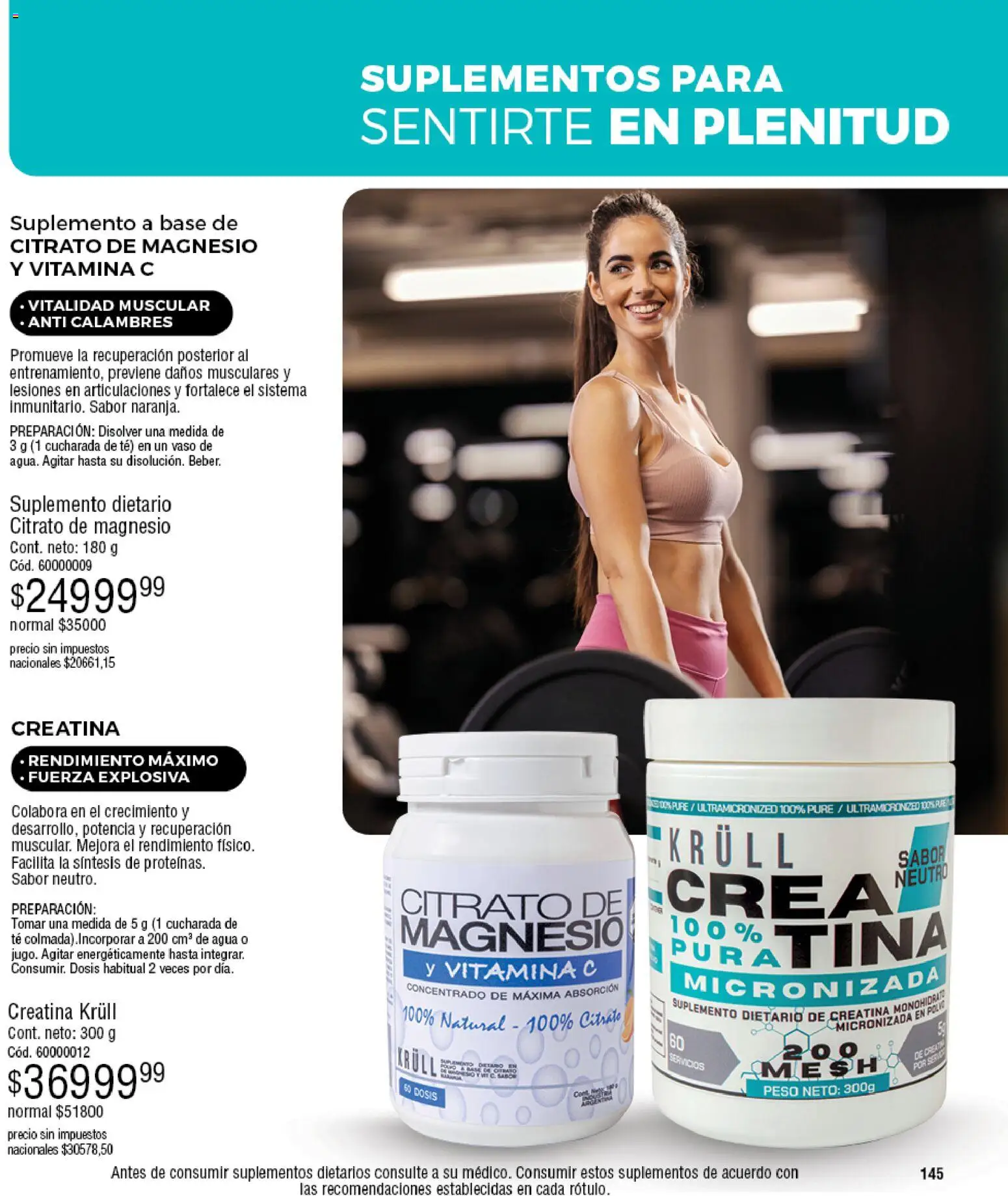 Millanel - Catálogo │ válido desde el 27.04.2026 | Página: 145 | Productos: Suplemento dietario, Polvo, Agua, Té