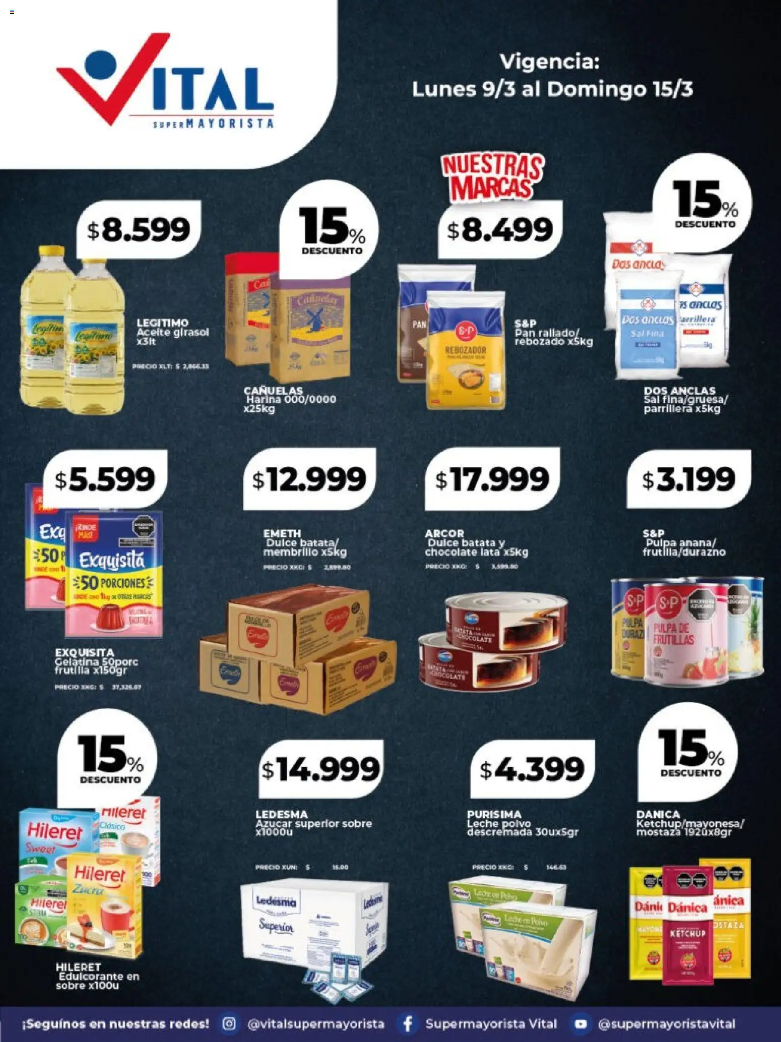 Vital - Especial Vital corporativa │ válido desde el 09/03/2026 | Página: 4 | Productos: Frutilla, Azucar, Dulce, Pan