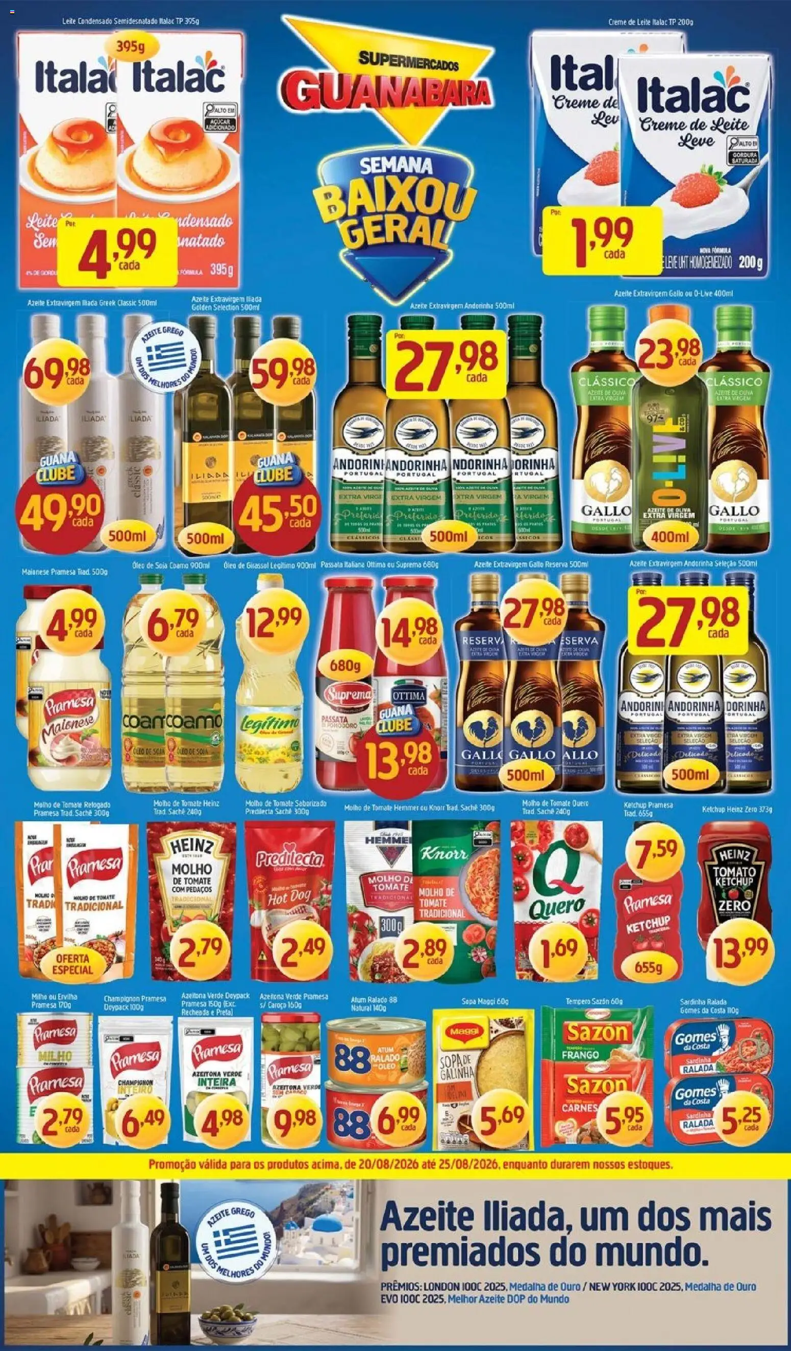 Supermercados Guanabara Folheto - válido de 20/08/2026 | Página: 14 | Produtos: Tomate, Leite, Frango, Atum