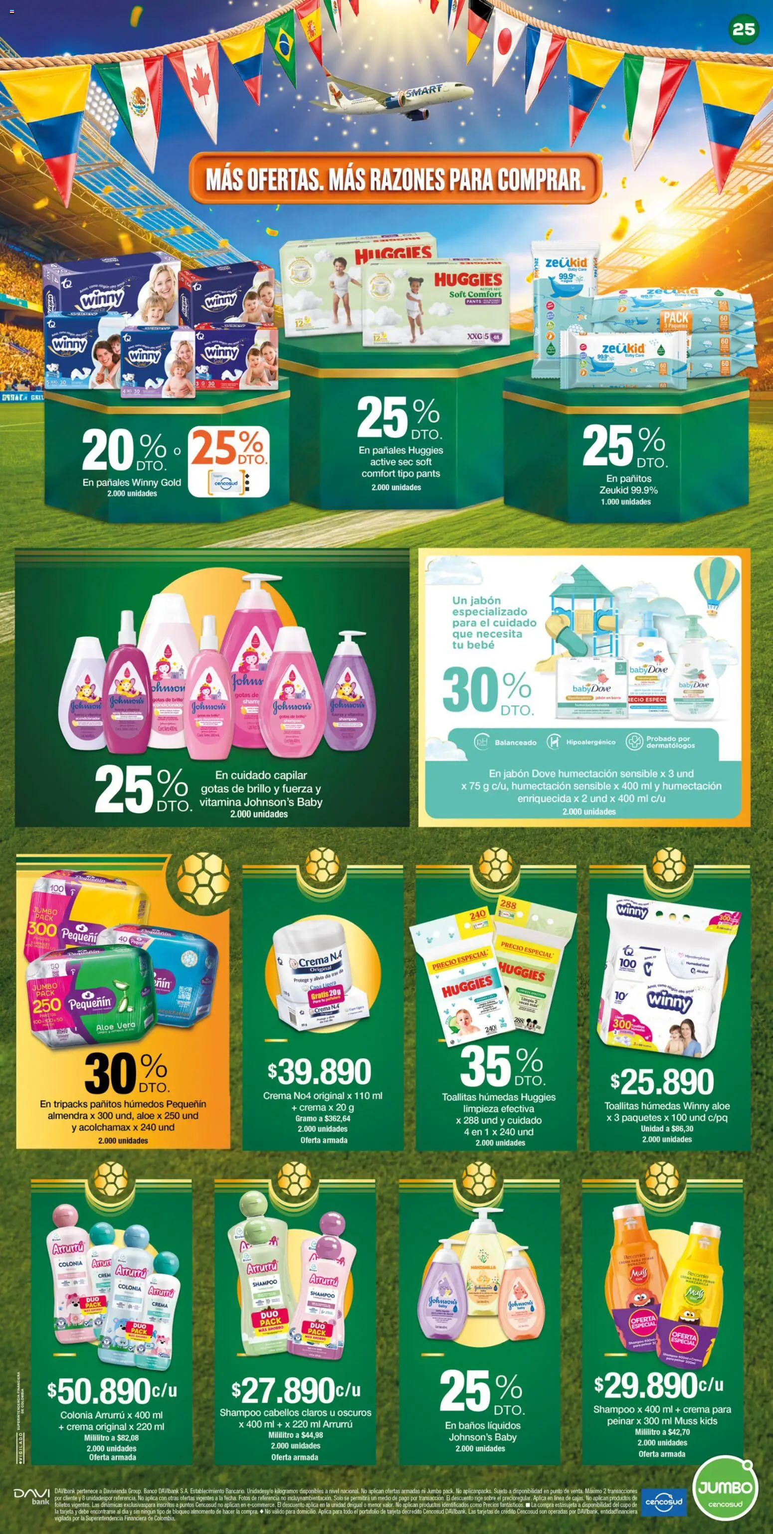 Jumbo revista - valida desde el 25/06/2026 | Página: 25 | Productos: Crema, Acondicionador, Jabón, Toallitas húmedas