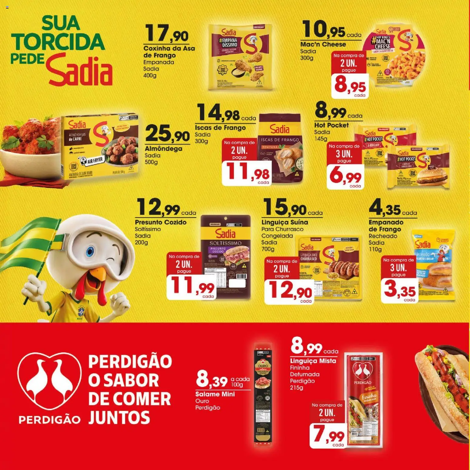 Zaffari Folheto - válido de 09.06.2026 | Página: 8 | Produtos: Linguiça, Presunto, Carne, Frango