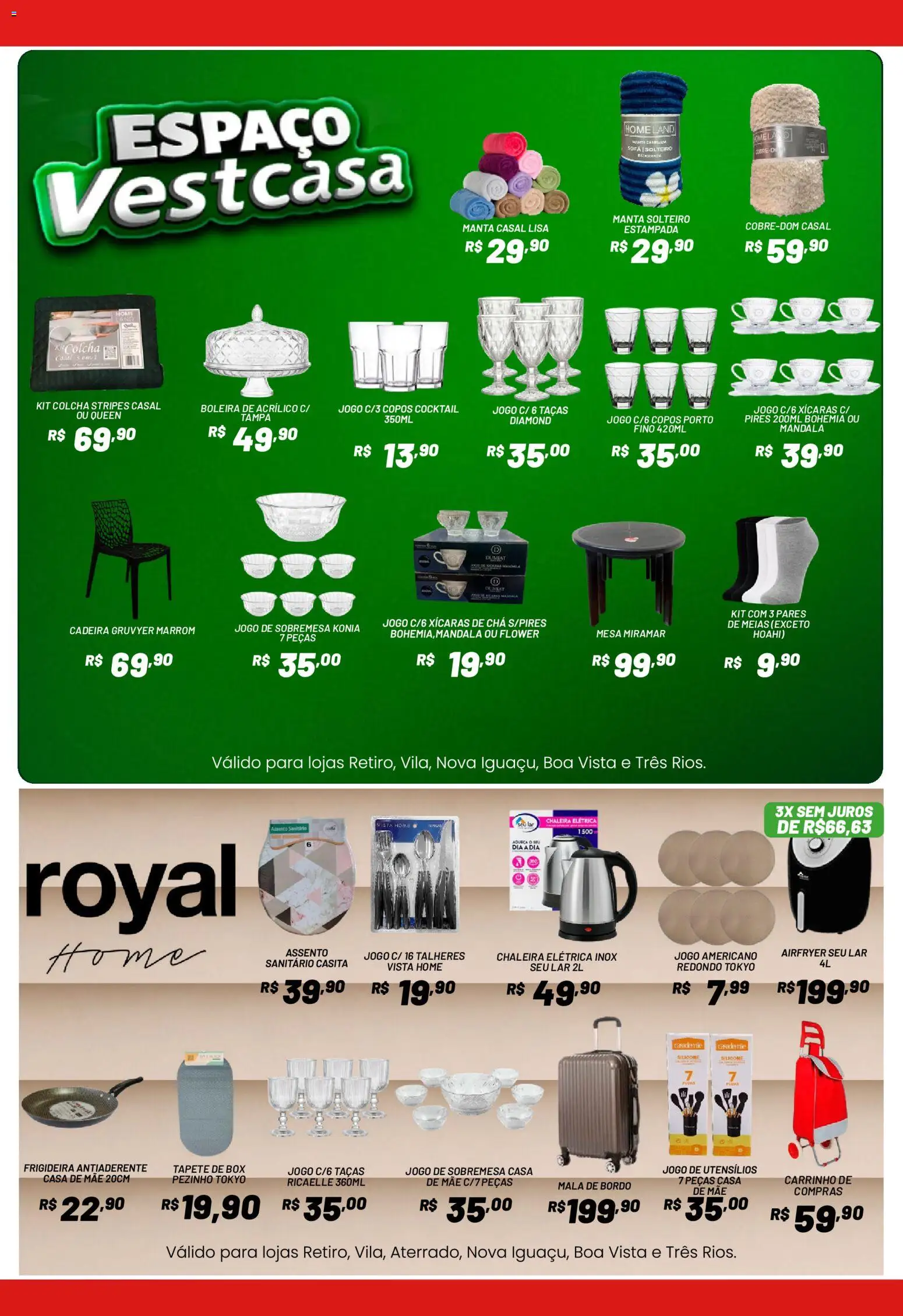 Royal Supermercados Folheto - válido de 22/07/2026 | Página: 16 | Produtos: Chaleira, Cadeira, Meias, Copos